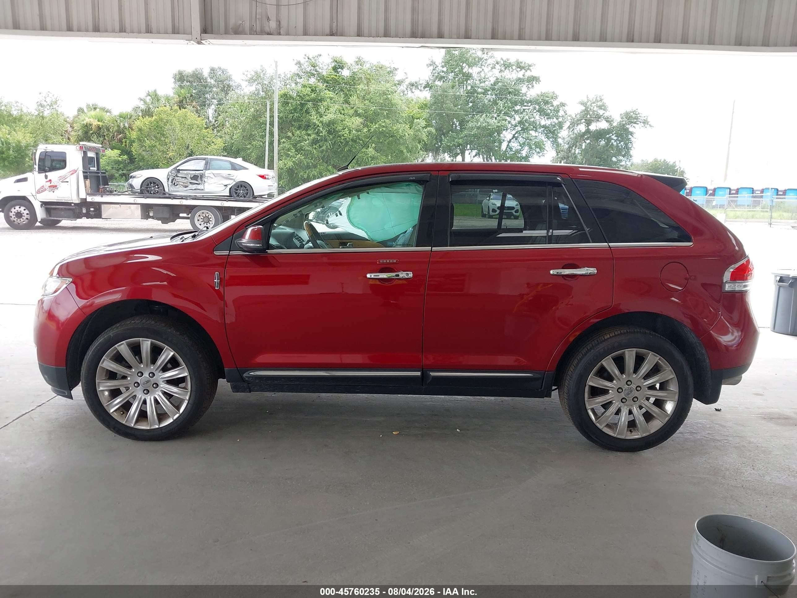 2014 Lincoln Mkx   Красный vin: 2LMDJ8JK9EBL08609
