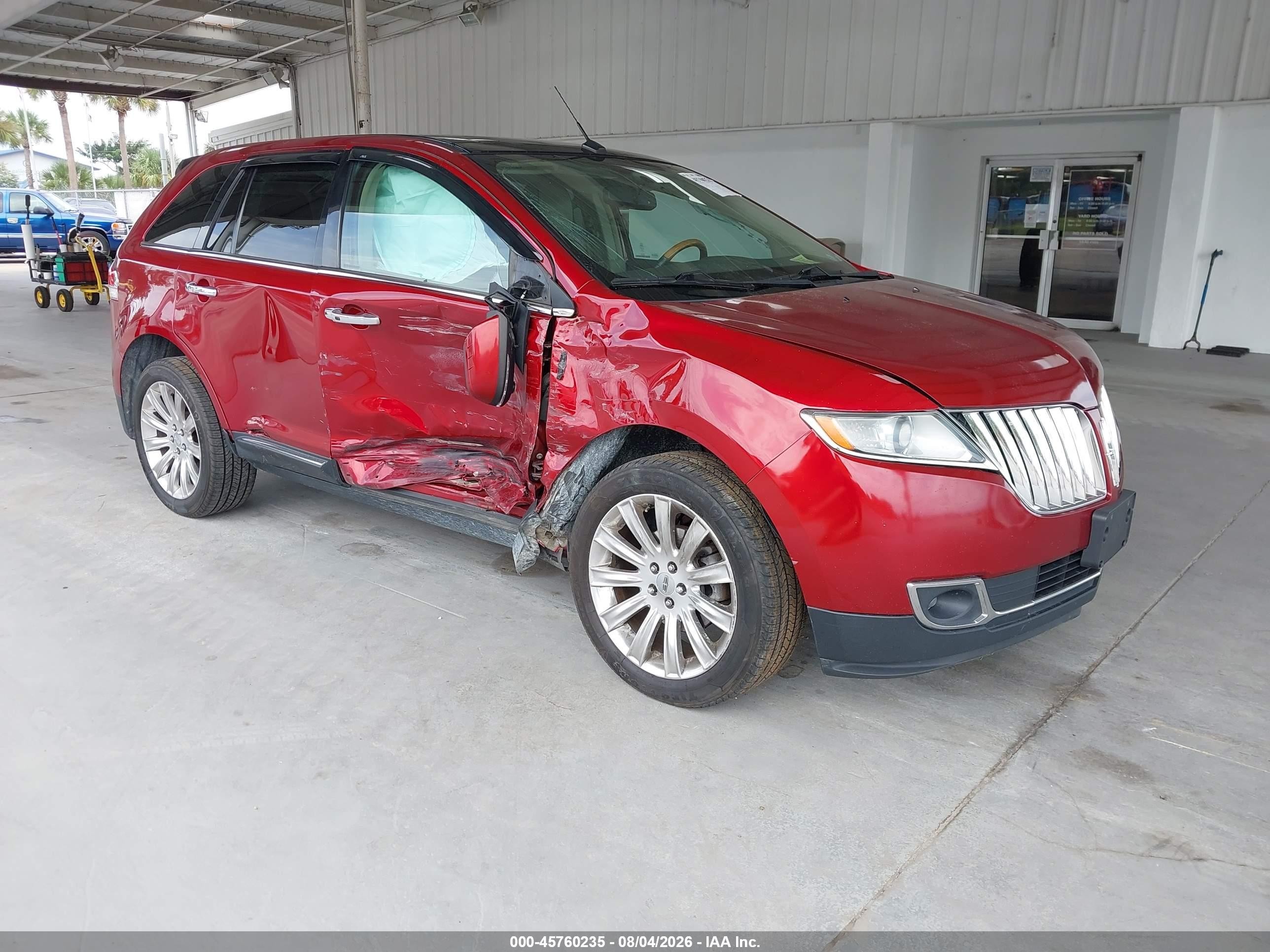 2014 Lincoln Mkx   Красный vin: 2LMDJ8JK9EBL08609