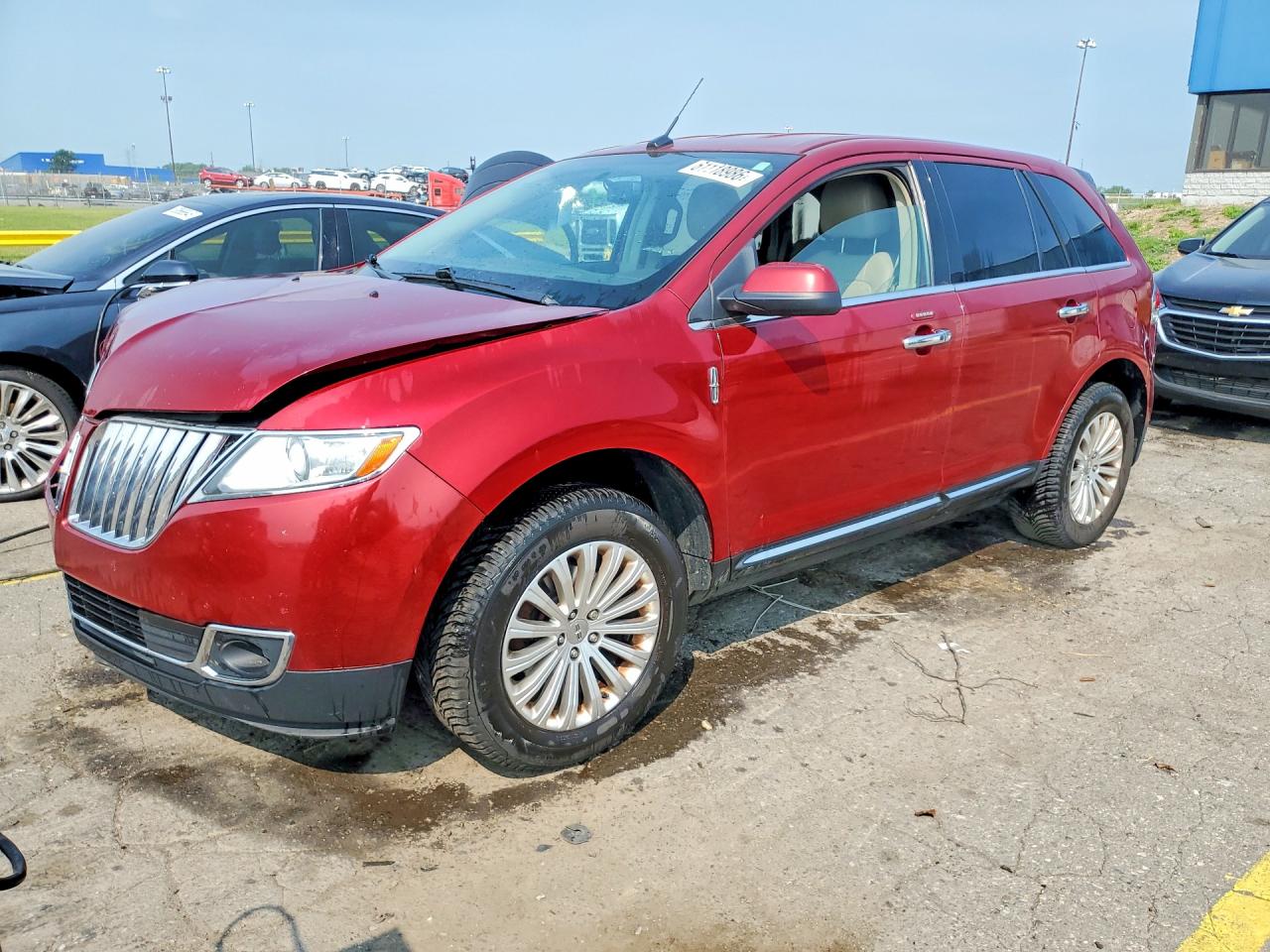 2014 Lincoln Mkx Red vin: 2LMDJ8JK9EBL09467