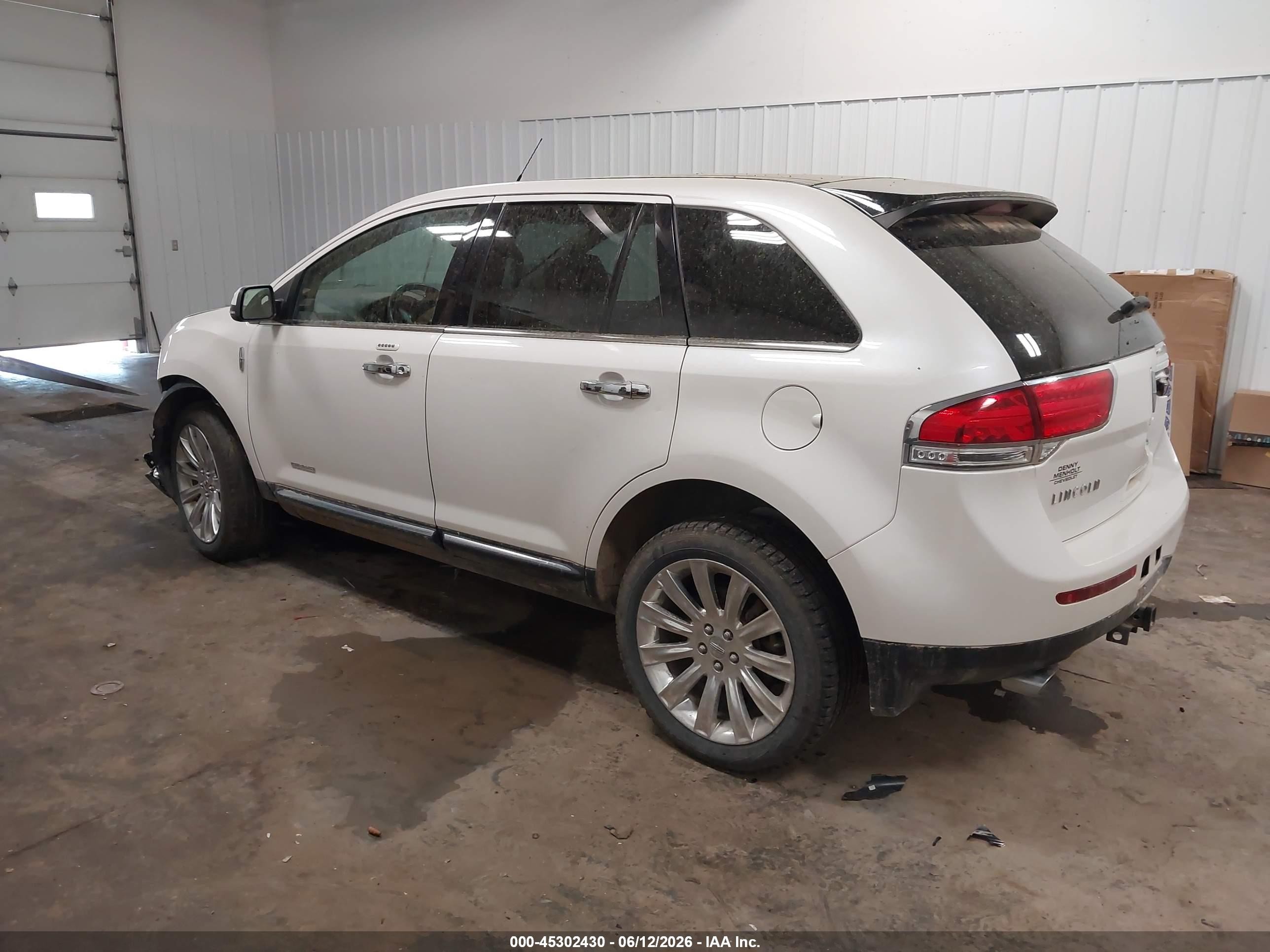 2014 Lincoln Mkx   White vin: 2LMDJ8JK9EBL18699