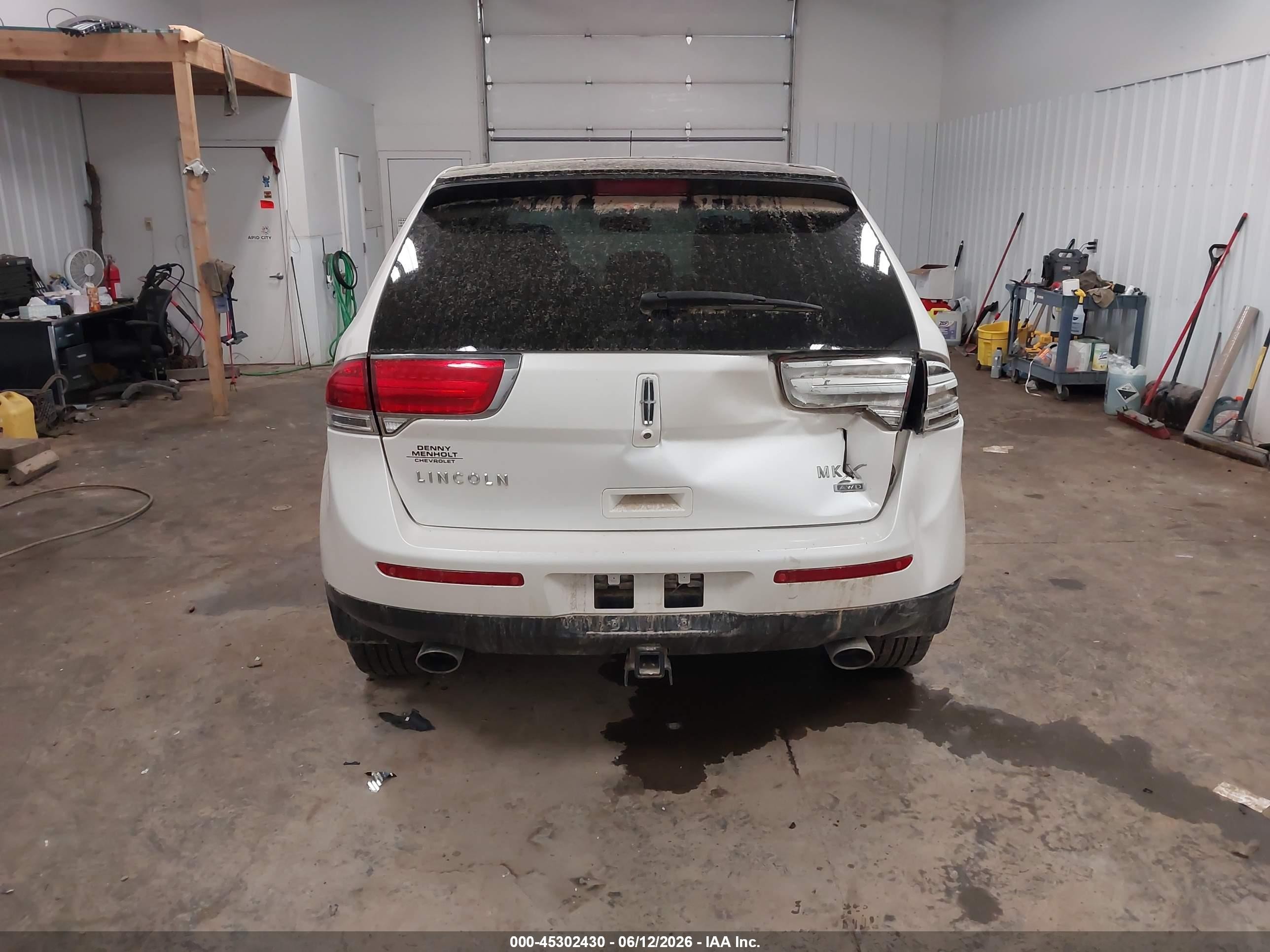 2014 Lincoln Mkx   White vin: 2LMDJ8JK9EBL18699