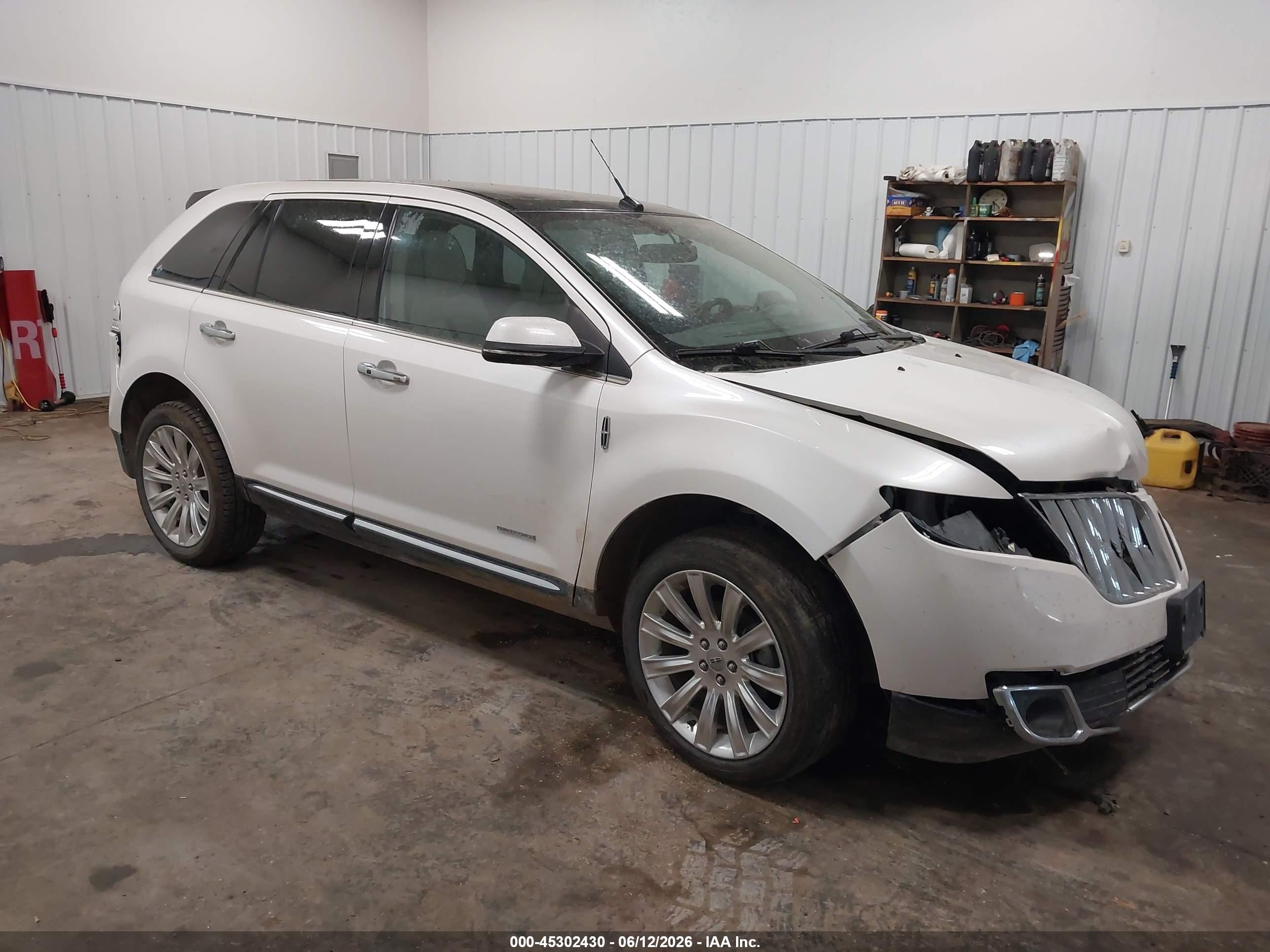 2014 Lincoln Mkx   White vin: 2LMDJ8JK9EBL18699