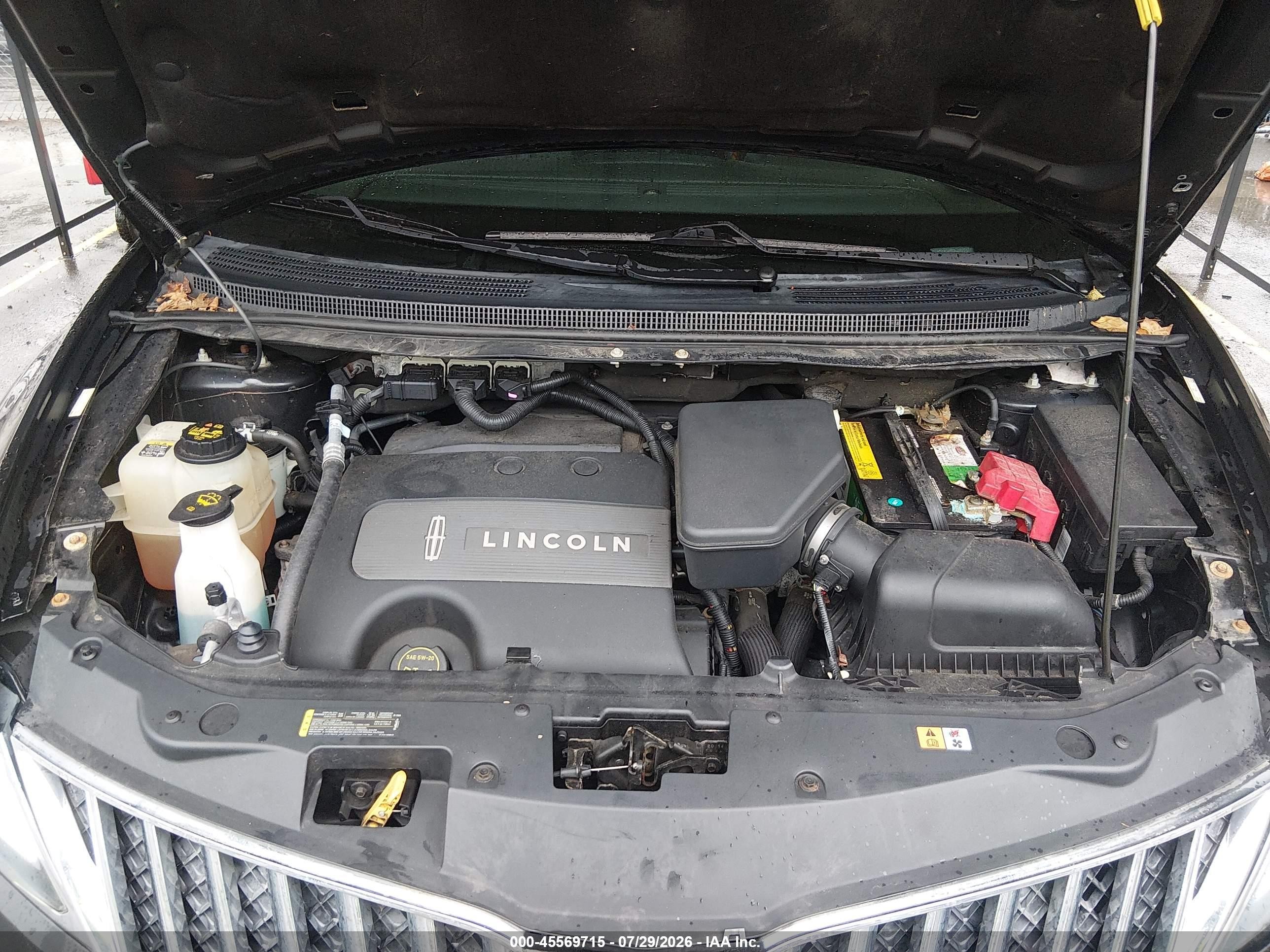 2014 Lincoln Mkx   Black vin: 2LMDJ8JK9EBL19870