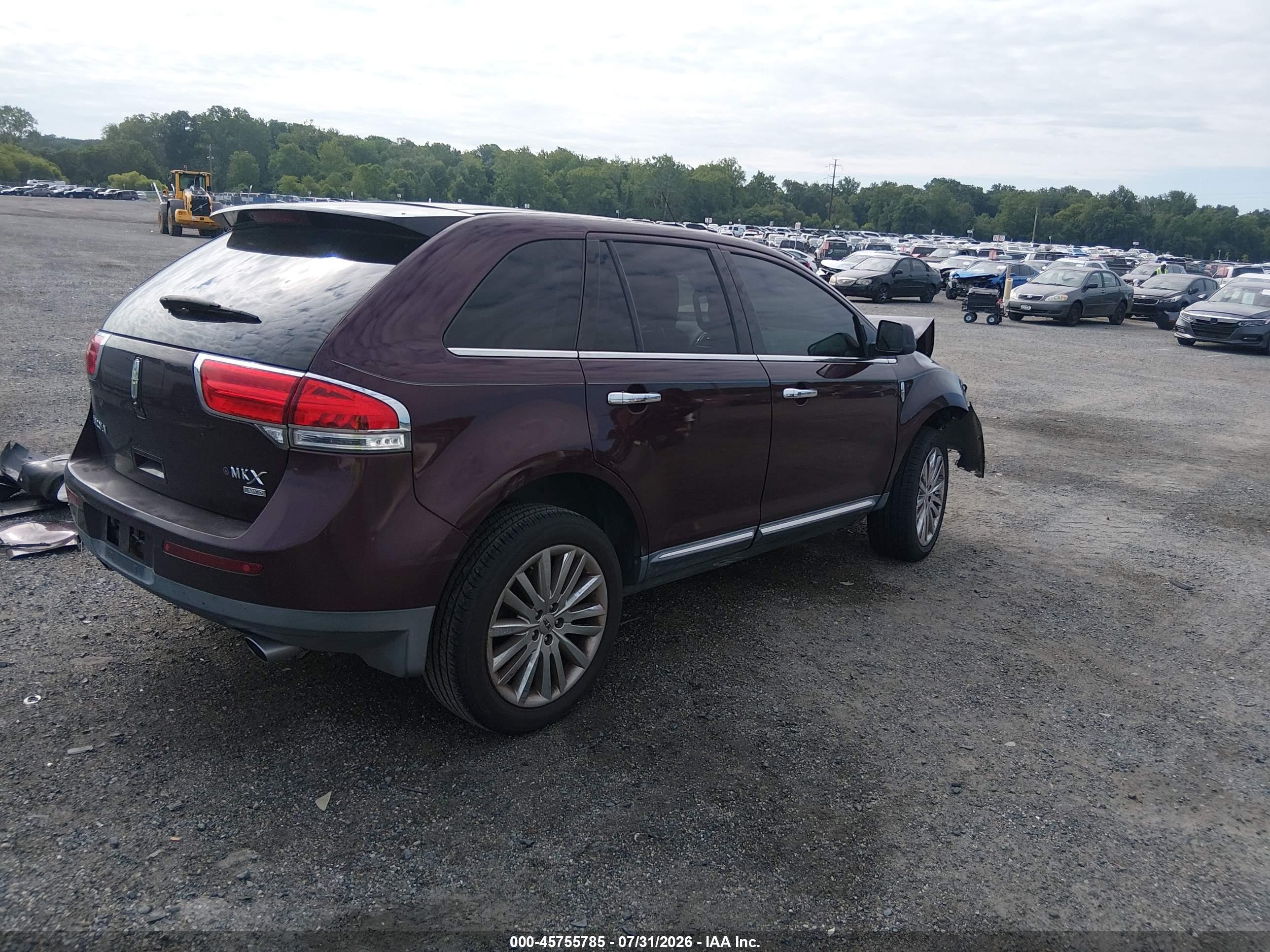 2011 Lincoln Mkx   Maroon vin: 2LMDJ8JKXBBJ13422