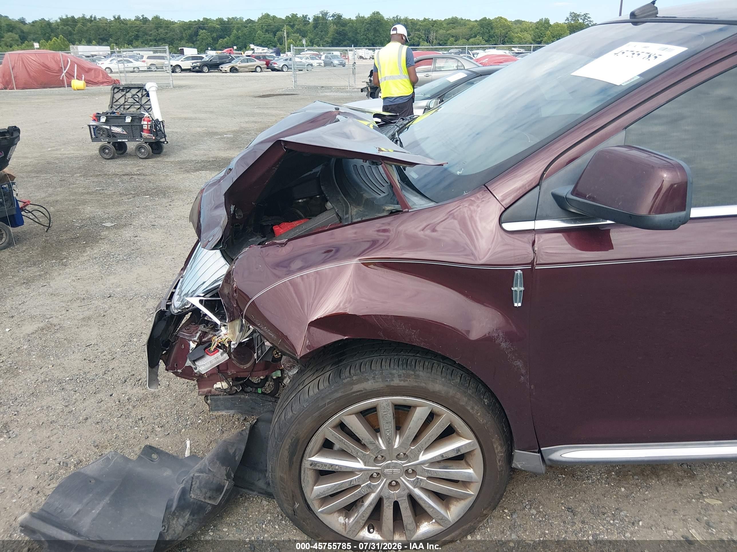 2011 Lincoln Mkx   Maroon vin: 2LMDJ8JKXBBJ13422