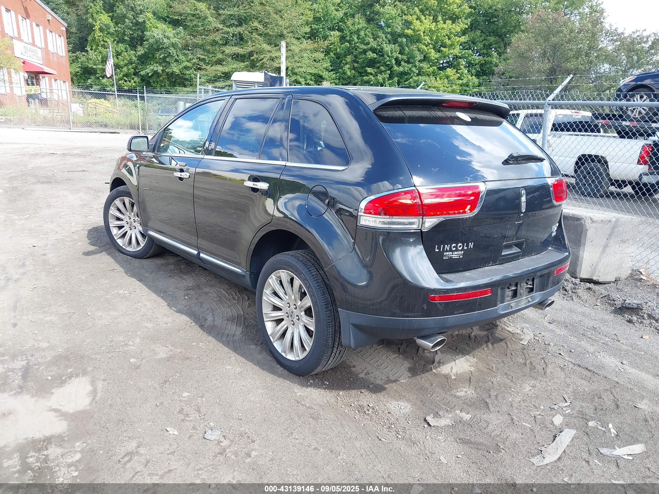 2012 Lincoln Mkx   Black vin: 2LMDJ8JKXCBL13721