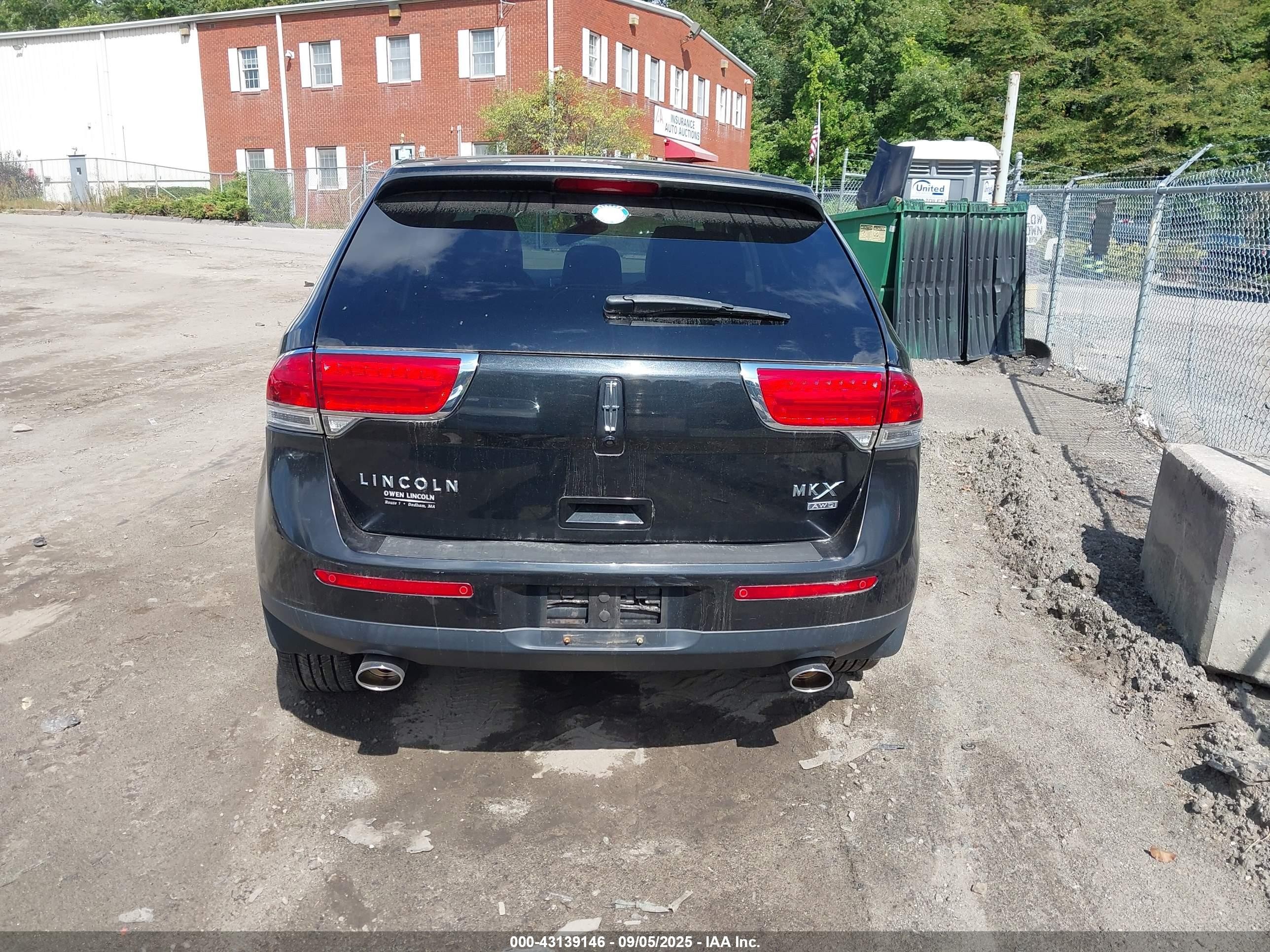 2012 Lincoln Mkx   Black vin: 2LMDJ8JKXCBL13721