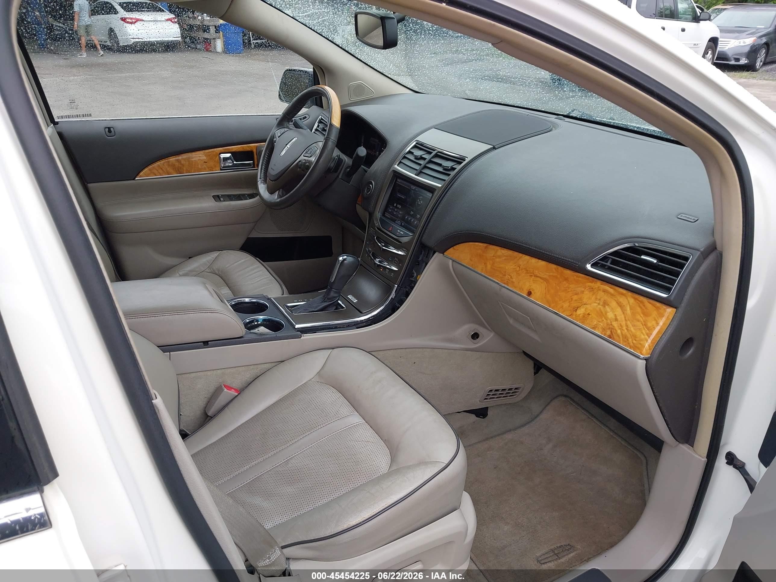 2013 Lincoln Mkx   White vin: 2LMDJ8JKXDBL27510