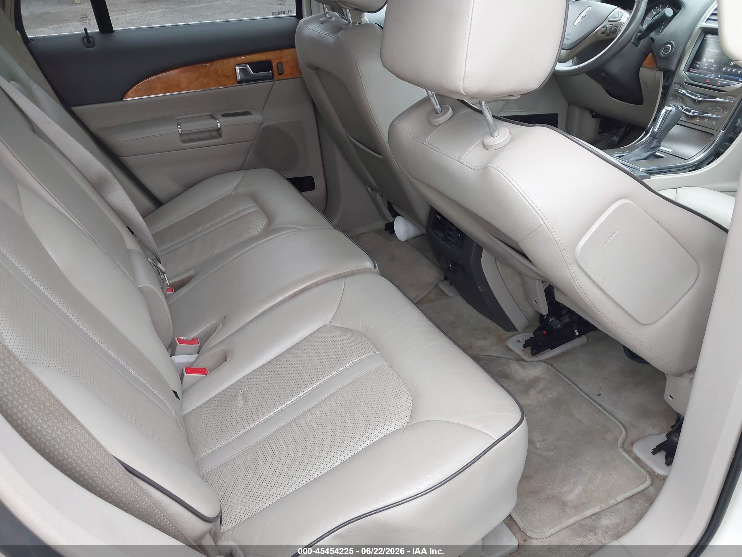 2013 Lincoln Mkx   White vin: 2LMDJ8JKXDBL27510