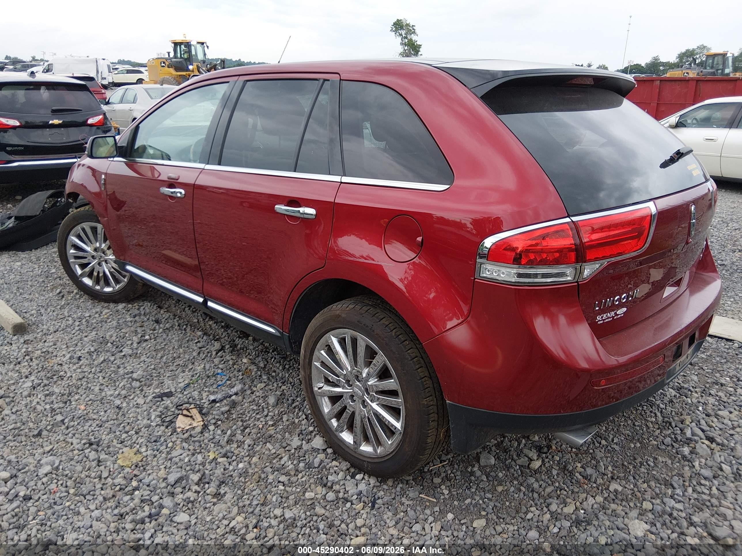 2013 Lincoln Mkx   Red vin: 2LMDJ8JKXDBL32108