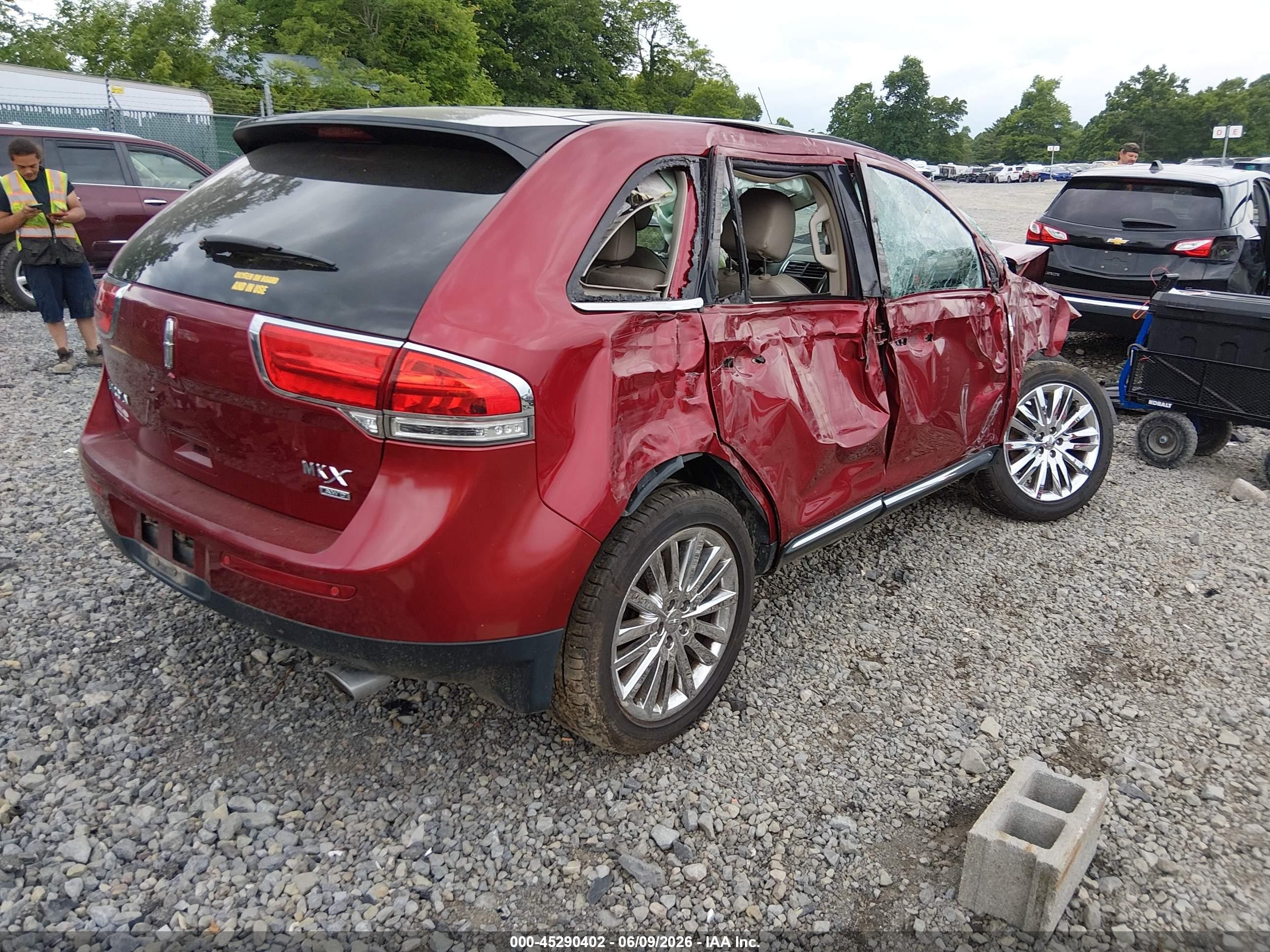 2013 Lincoln Mkx   Red vin: 2LMDJ8JKXDBL32108
