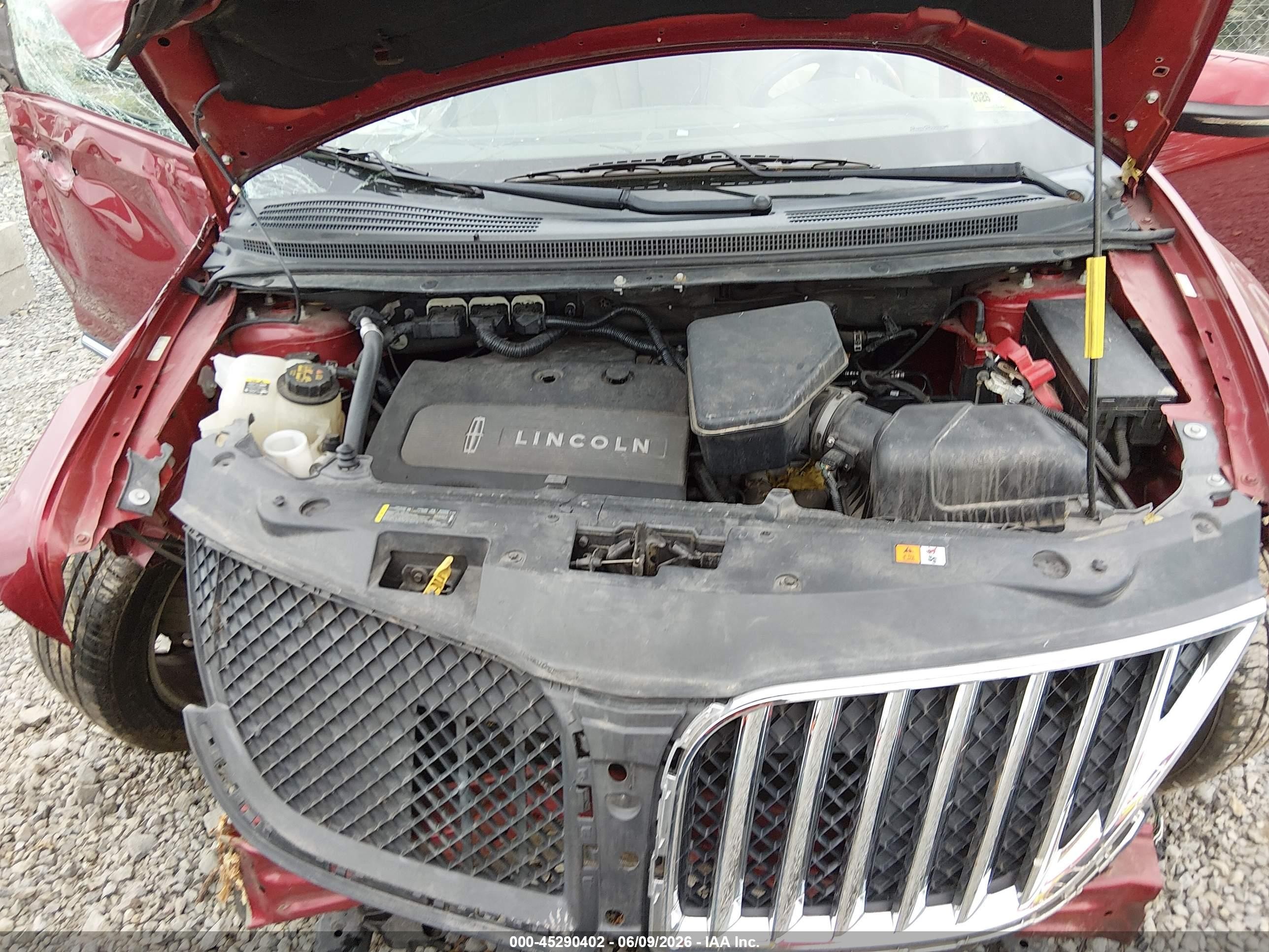 2013 Lincoln Mkx   Red vin: 2LMDJ8JKXDBL32108