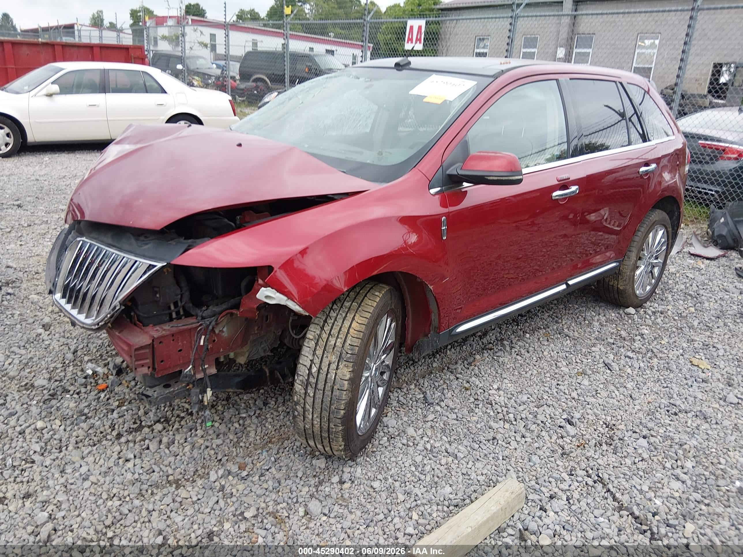 2013 Lincoln Mkx   Red vin: 2LMDJ8JKXDBL32108