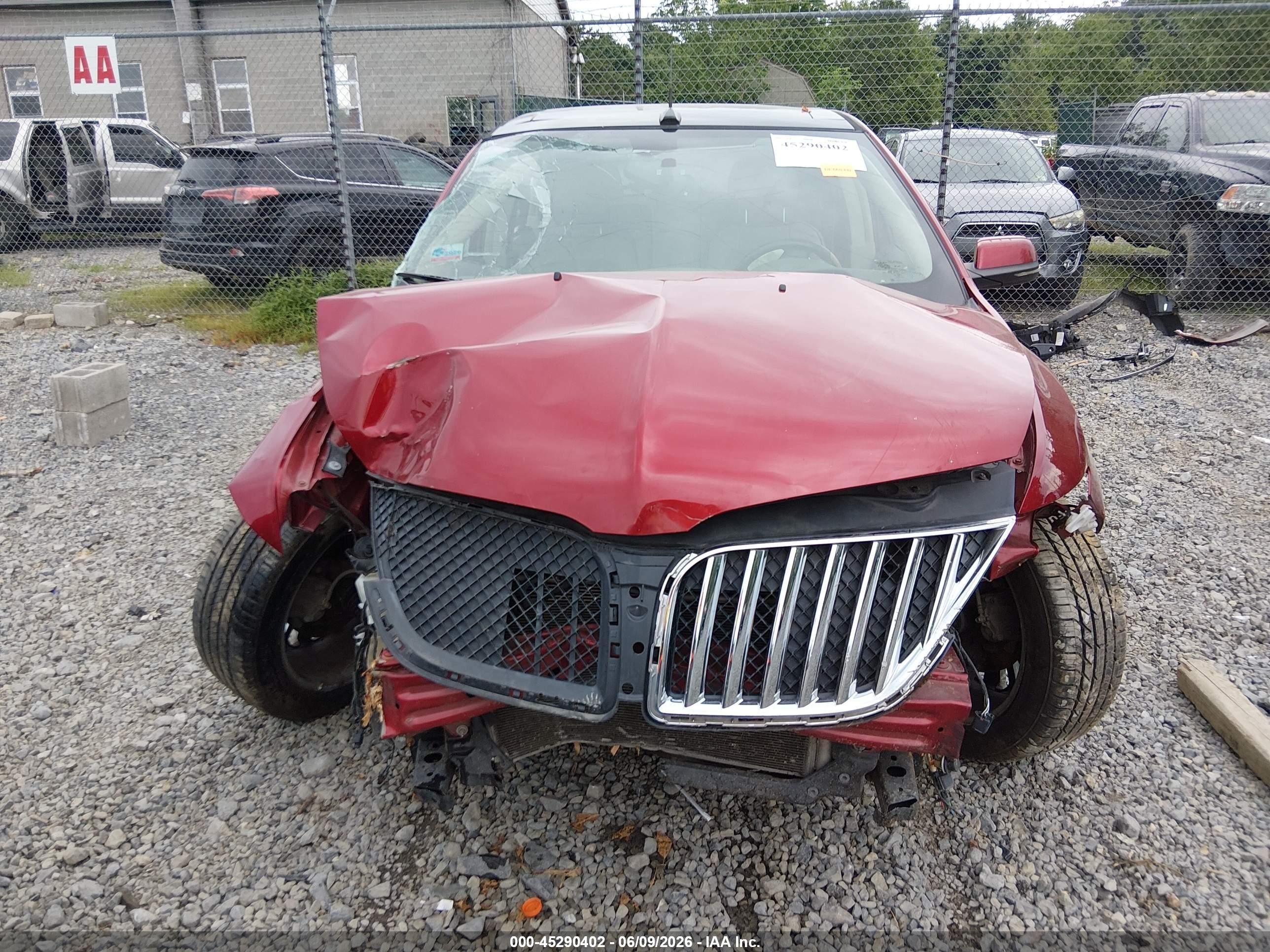 2013 Lincoln Mkx   Red vin: 2LMDJ8JKXDBL32108