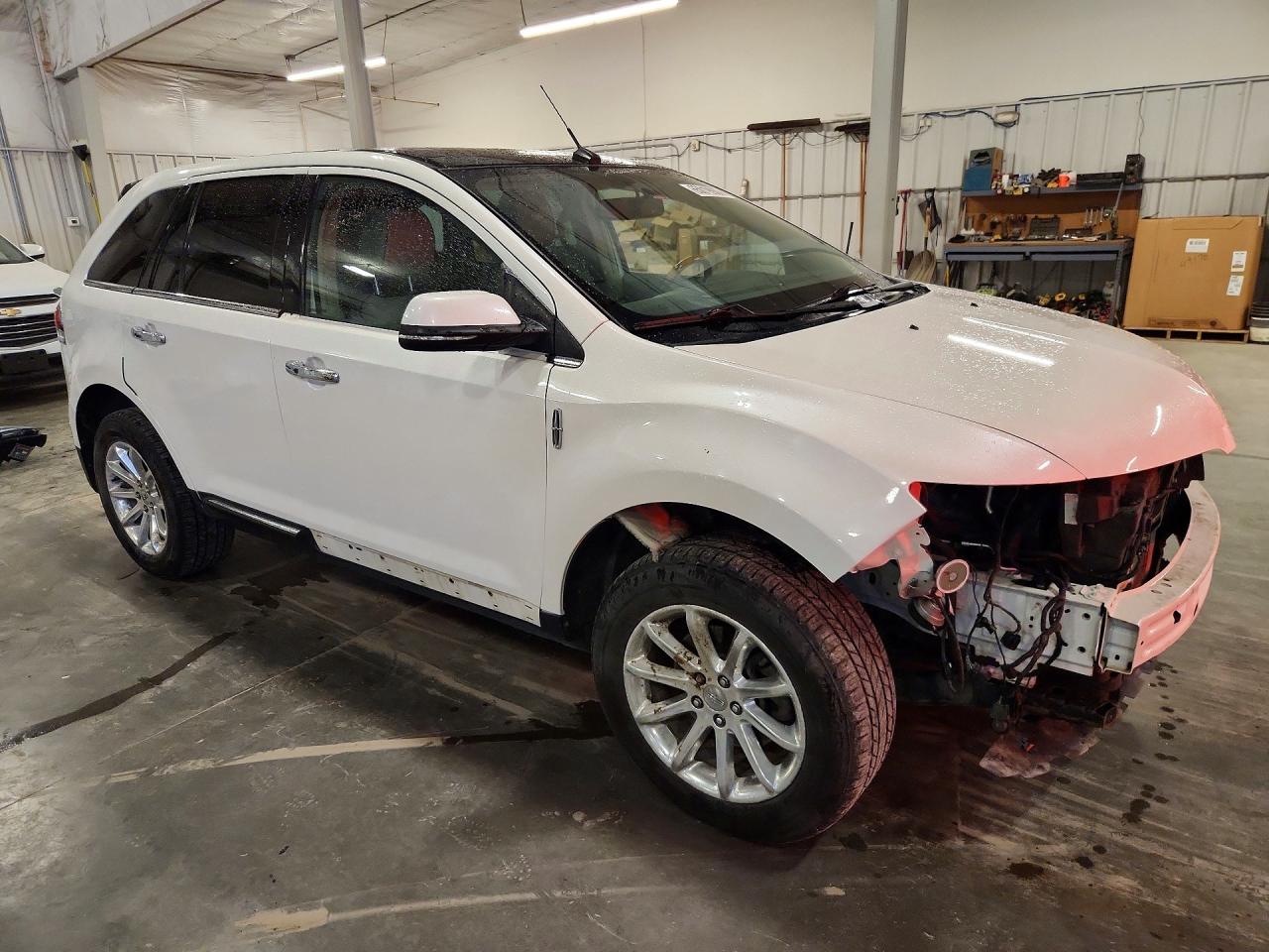 2013 Lincoln Mkx White vin: 2LMDJ8JKXDBL46705