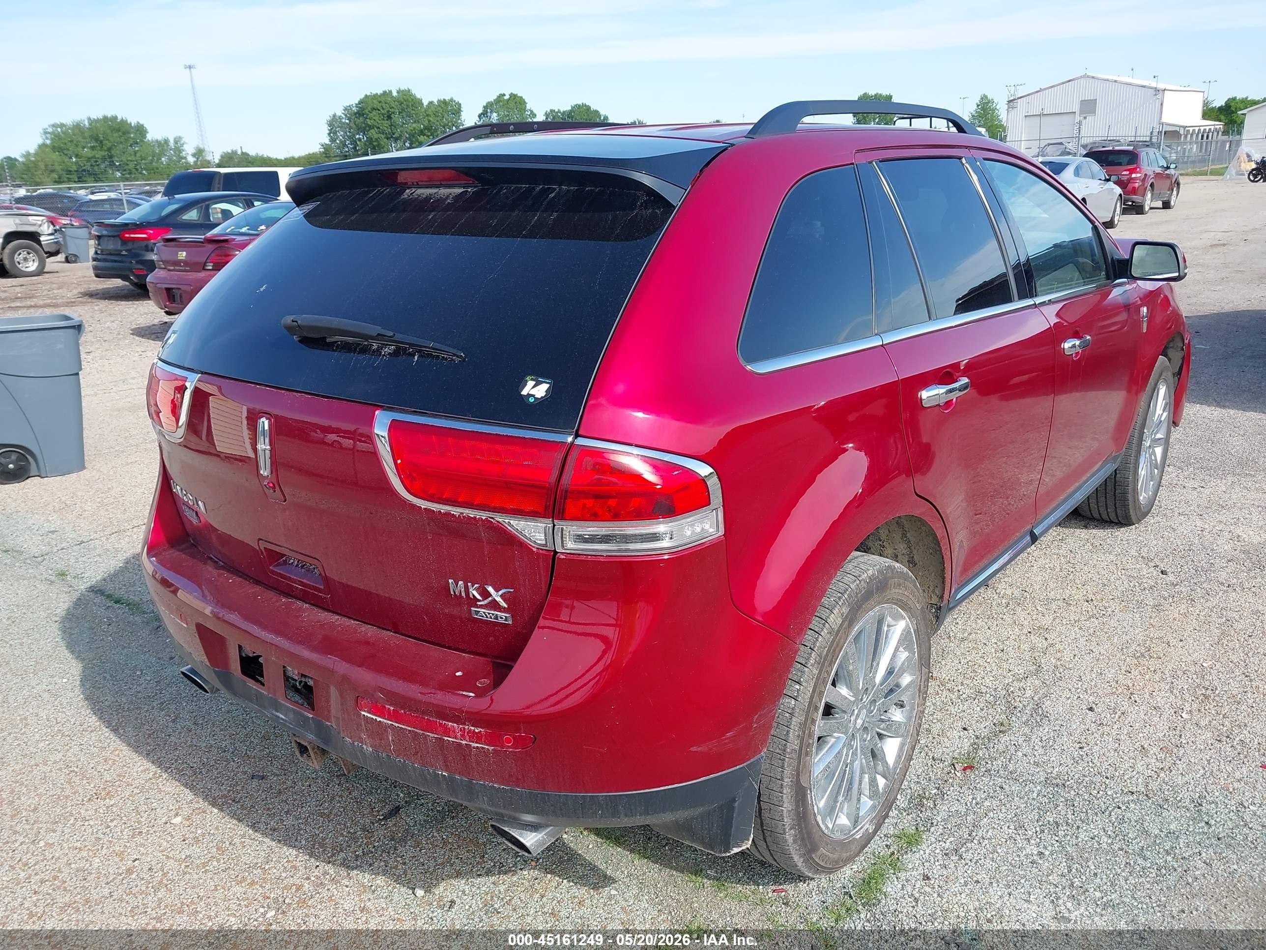 2015 Lincoln Mkx   Burgundy vin: 2LMDJ8JKXFBL28661