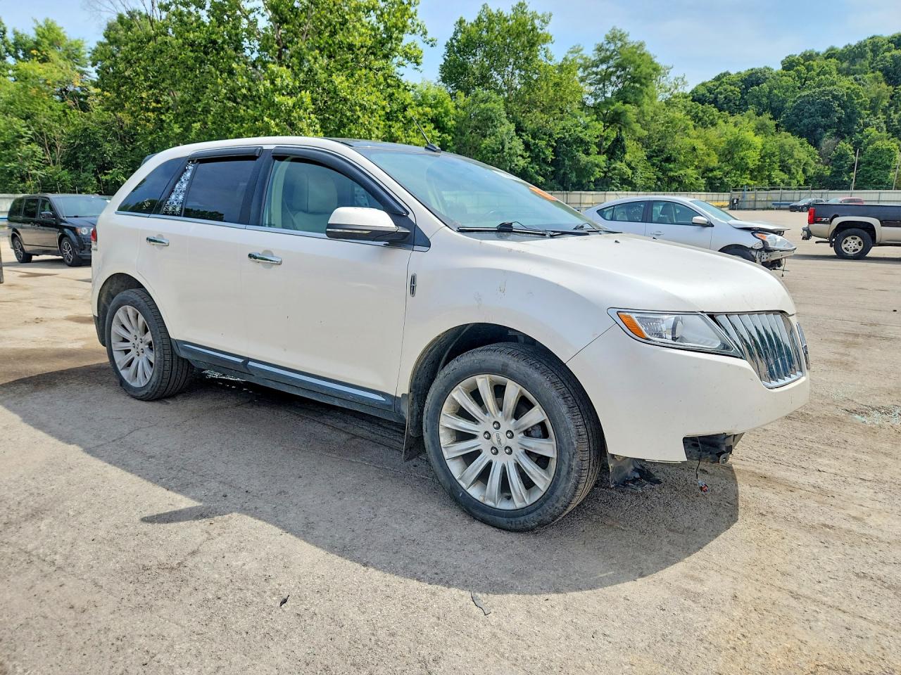 2015 Lincoln Mkx White vin: 2LMDJ8JKXFBL29597