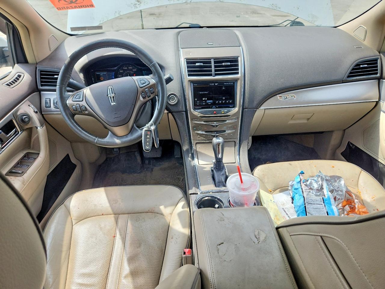 2015 Lincoln Mkx White vin: 2LMDJ8JKXFBL29597