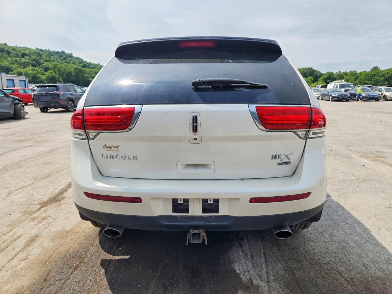 2015 Lincoln Mkx White vin: 2LMDJ8JKXFBL29597