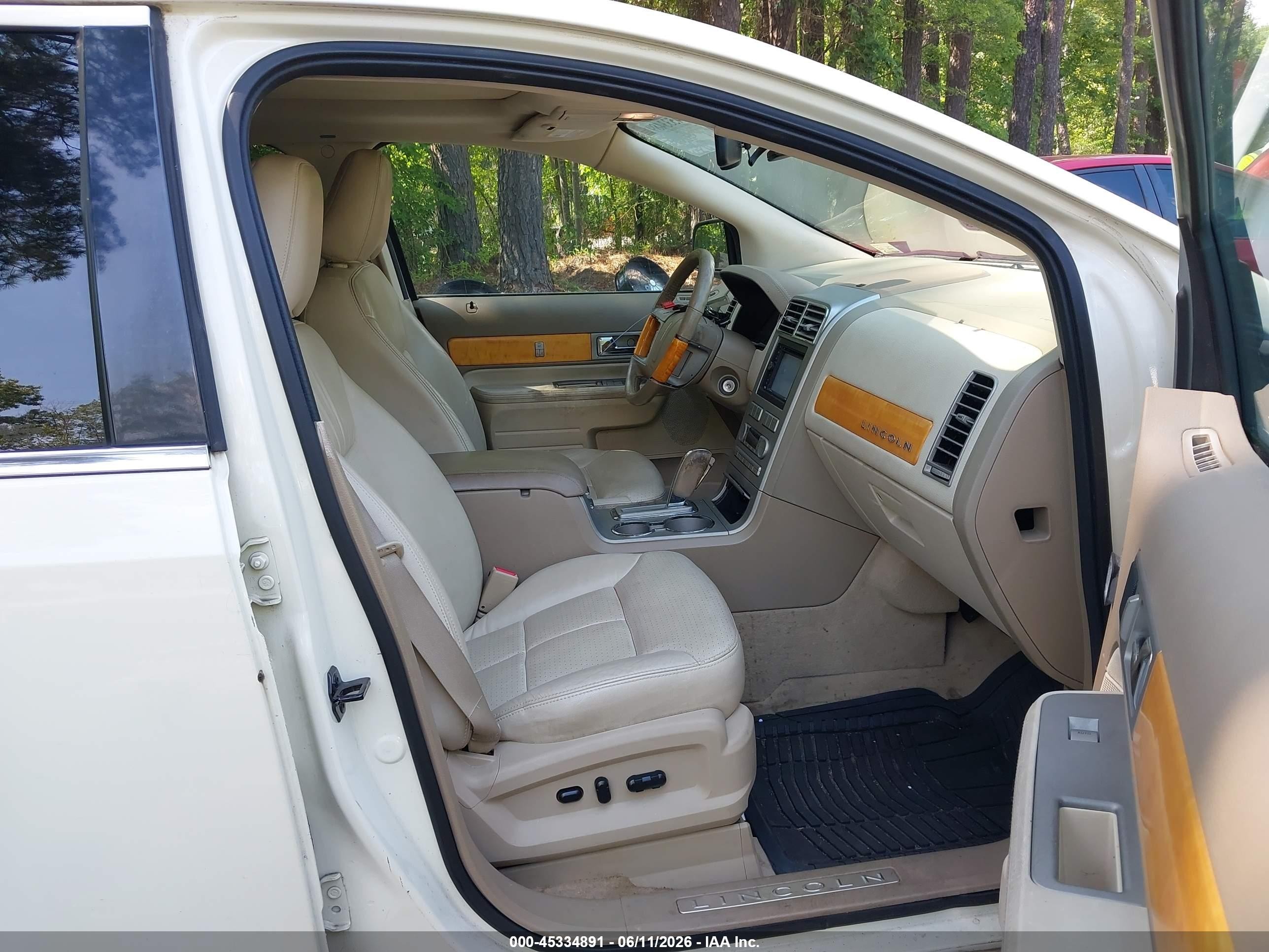 2007 Lincoln Mkx   Cream vin: 2LMDU68C07BJ18923