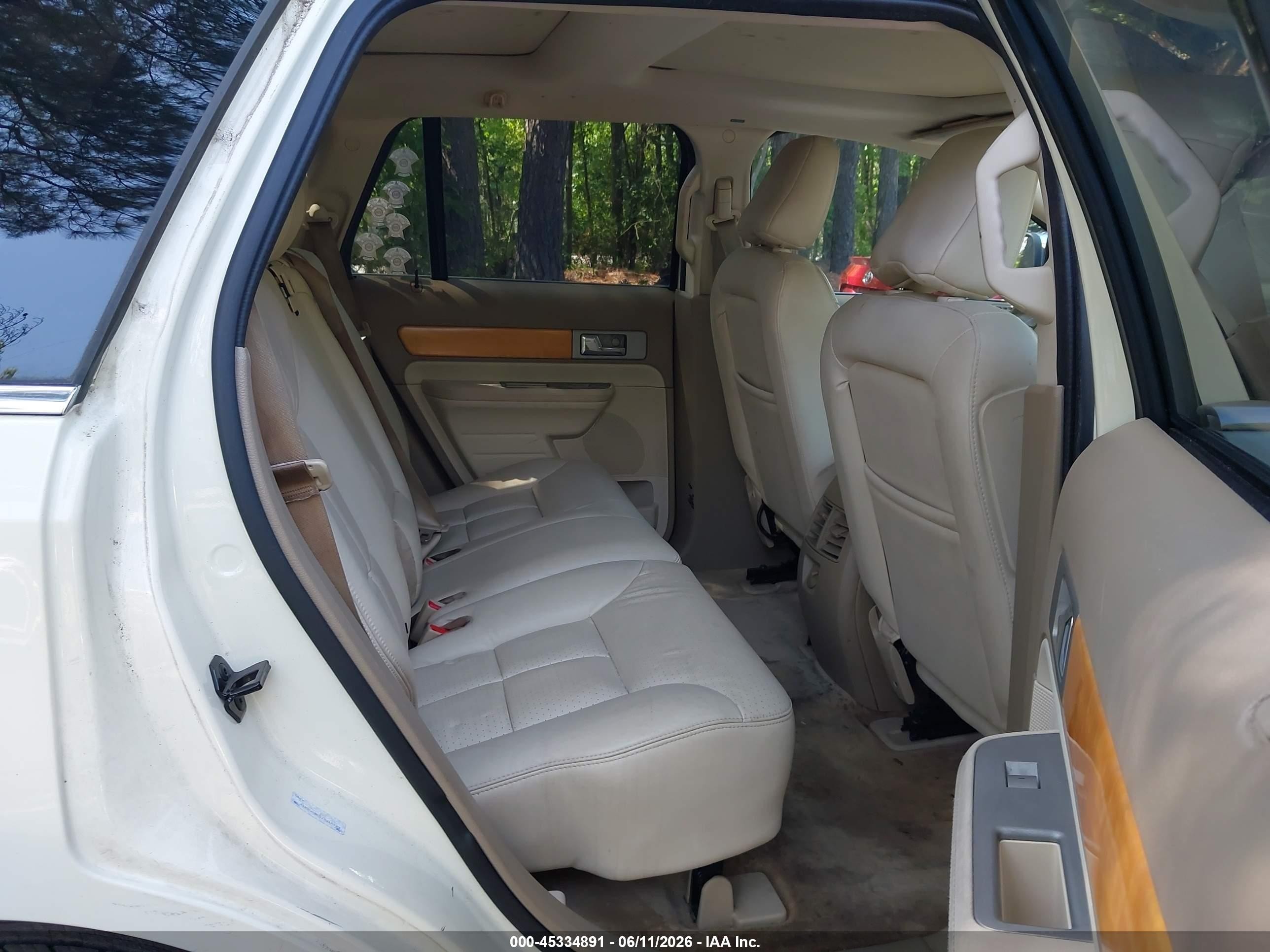 2007 Lincoln Mkx   Cream vin: 2LMDU68C07BJ18923