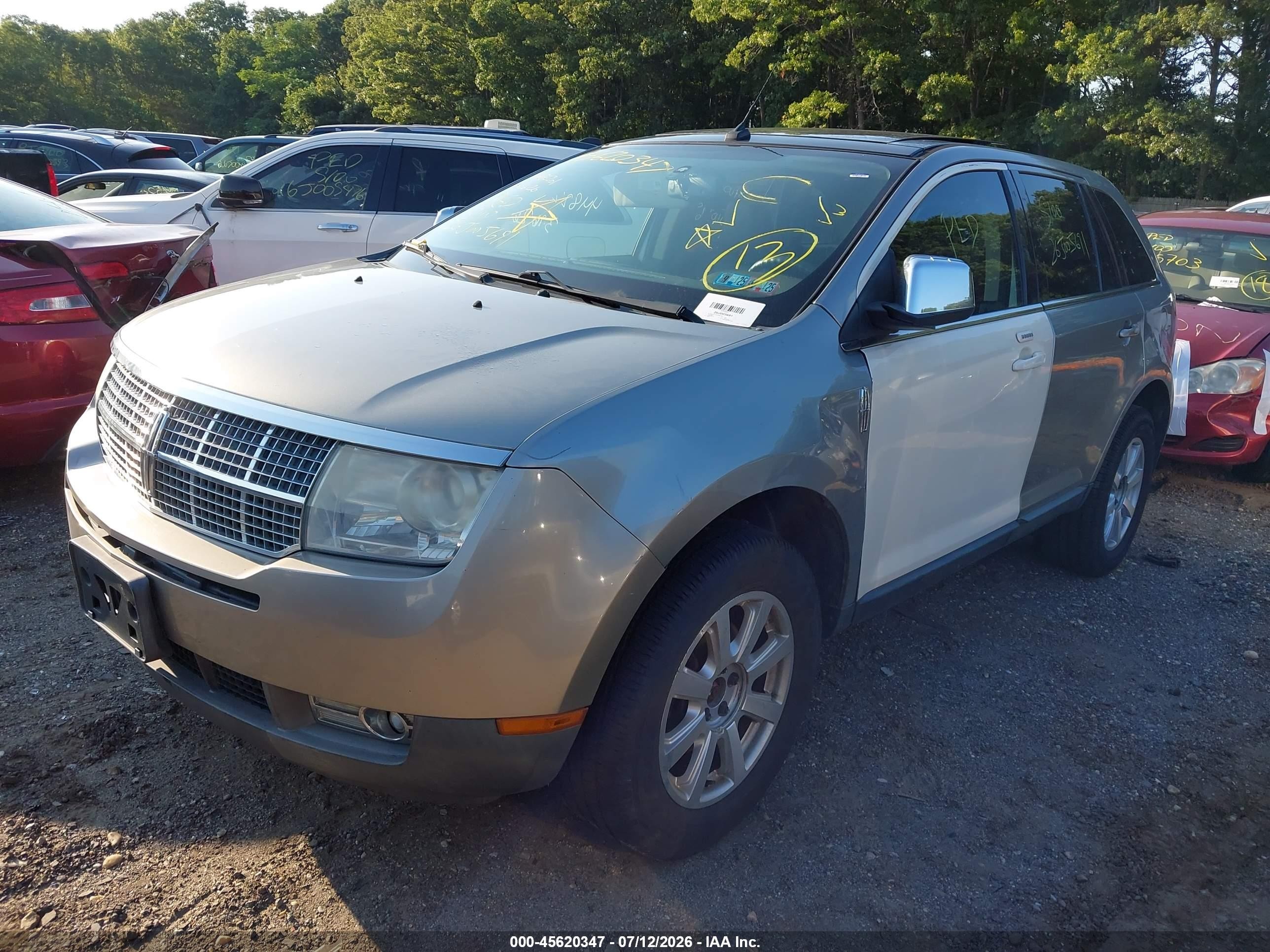 2008 Lincoln Mkx   Gray vin: 2LMDU68C08BJ36470