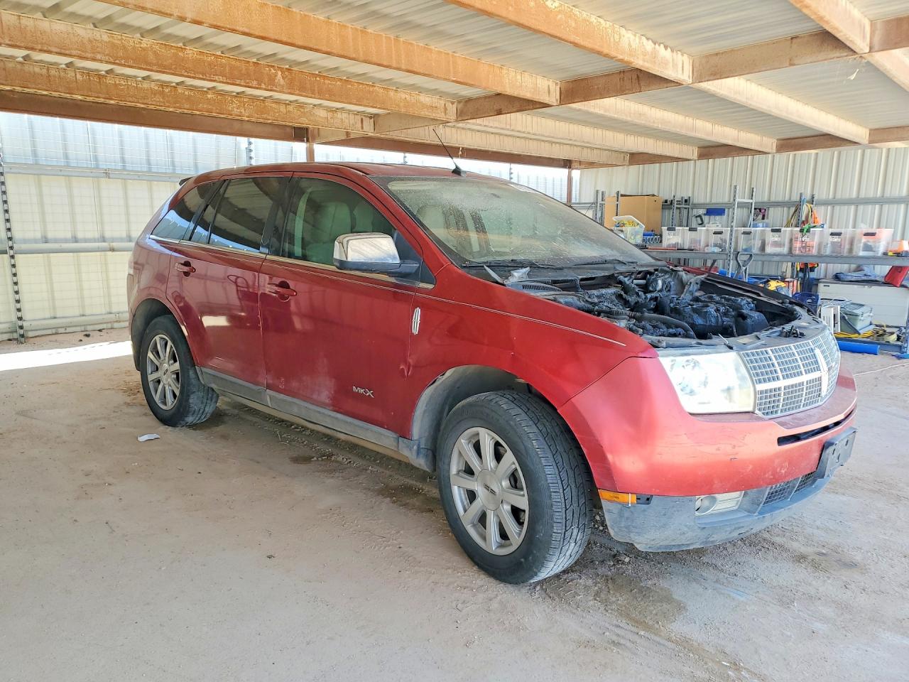 2008 Lincoln Mkx Red vin: 2LMDU68C18BJ03588