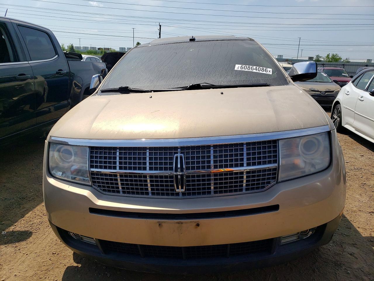 2007 Lincoln Mkx Gold vin: 2LMDU68C27BJ25601