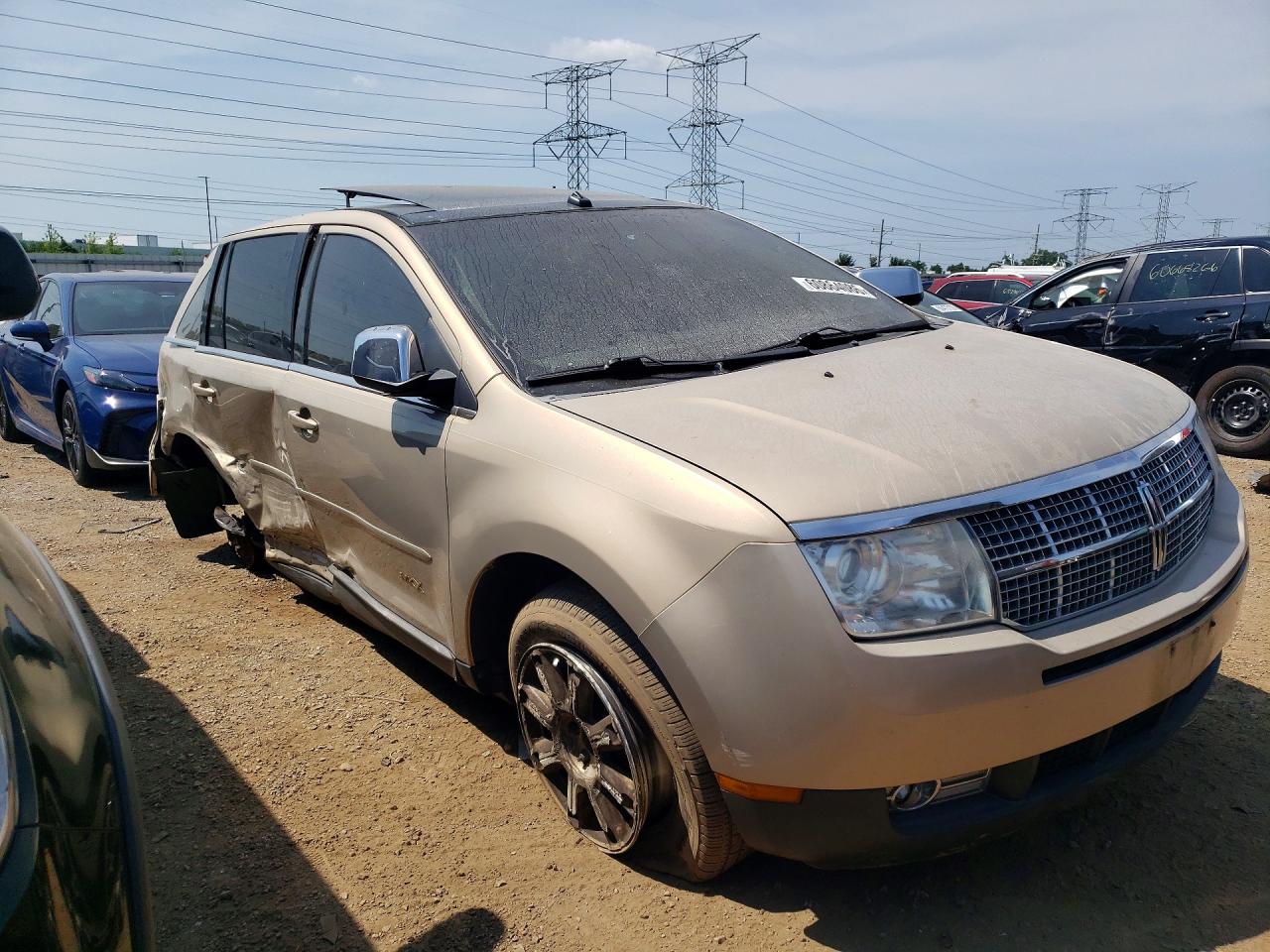 2007 Lincoln Mkx Gold vin: 2LMDU68C27BJ25601