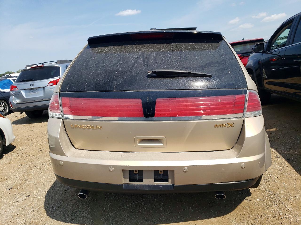 2007 Lincoln Mkx Gold vin: 2LMDU68C27BJ25601