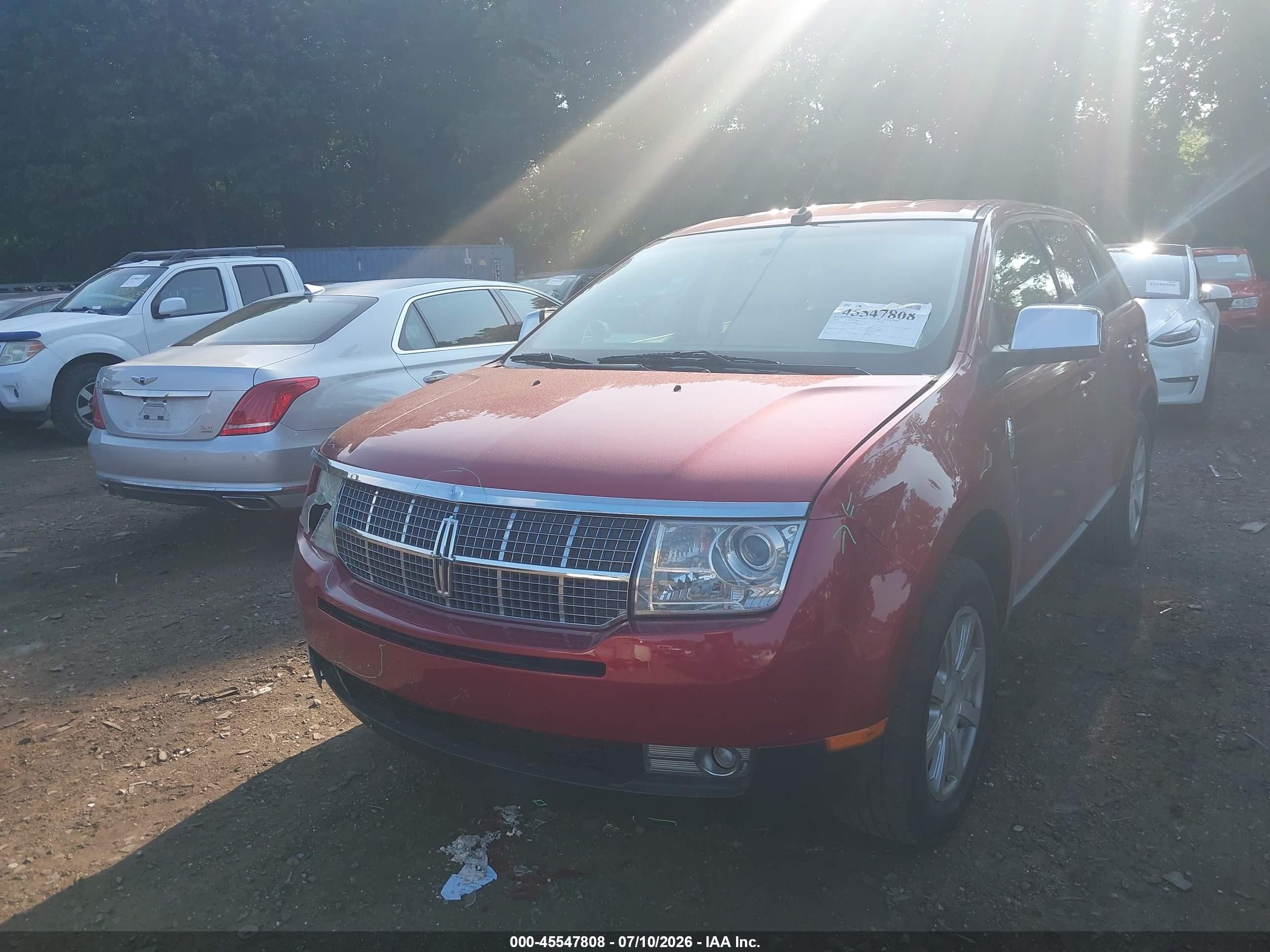 2008 Lincoln Mkx   Maroon vin: 2LMDU68C28BJ28340