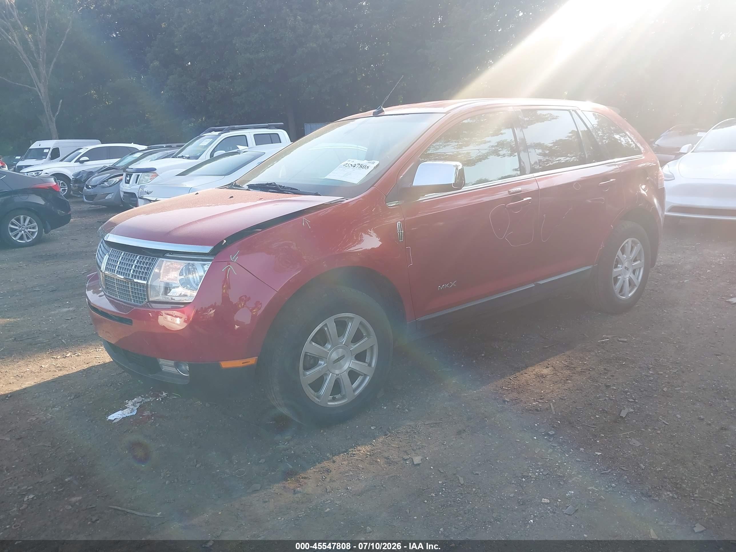 2008 Lincoln Mkx   Maroon vin: 2LMDU68C28BJ28340
