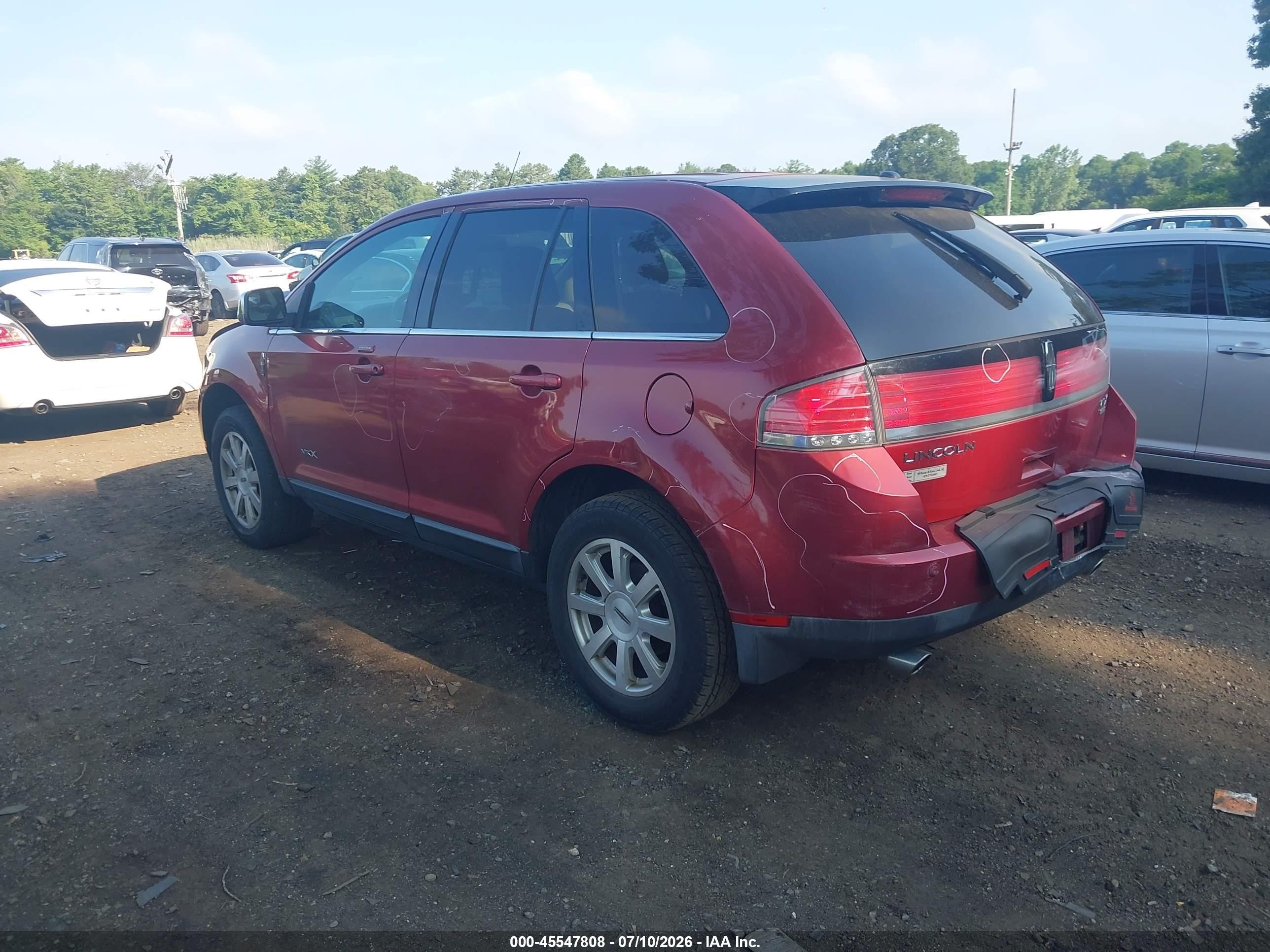 2008 Lincoln Mkx   Maroon vin: 2LMDU68C28BJ28340