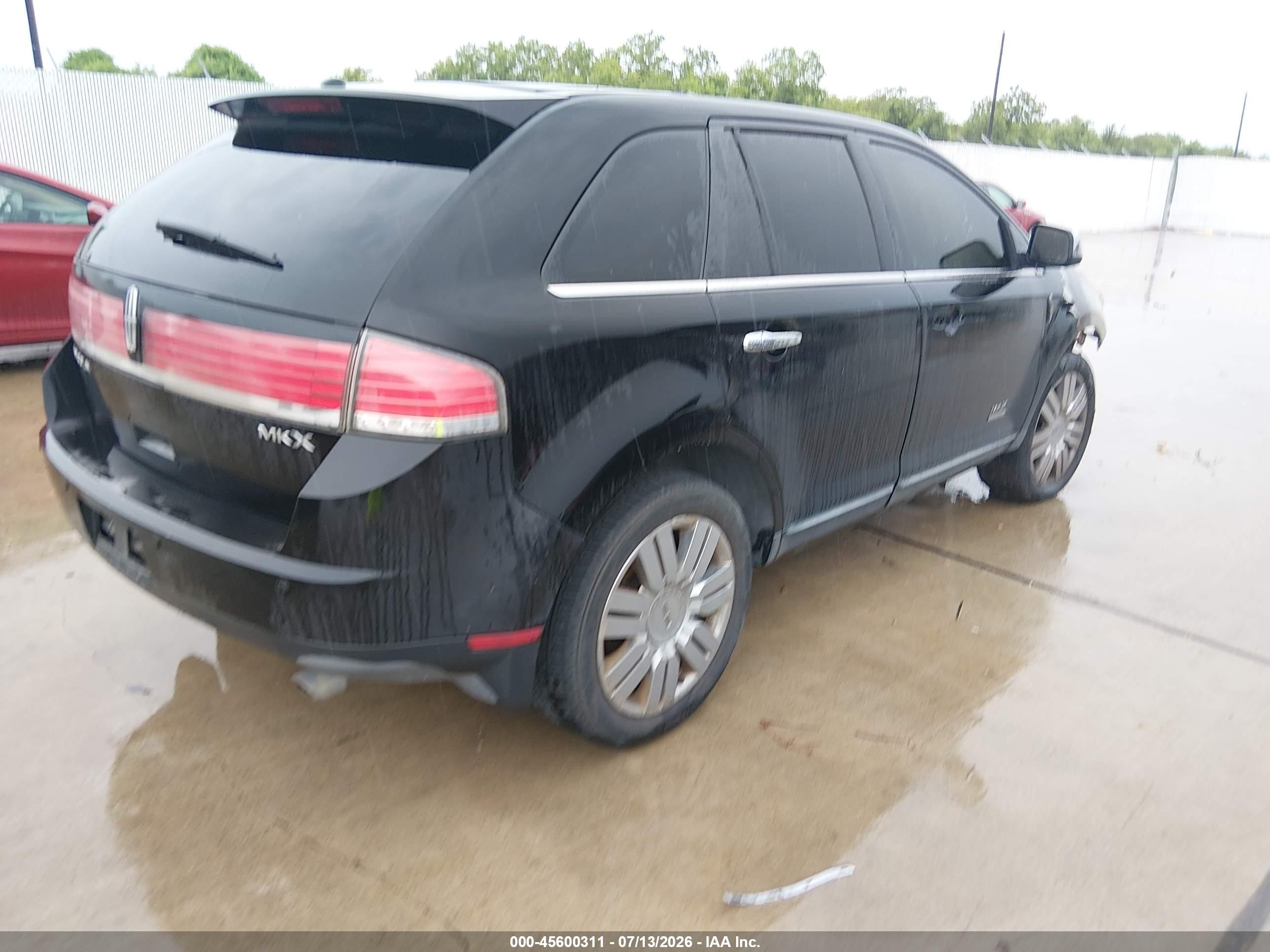 2008 Lincoln Mkx Black vin: 2LMDU68C28BJ34493