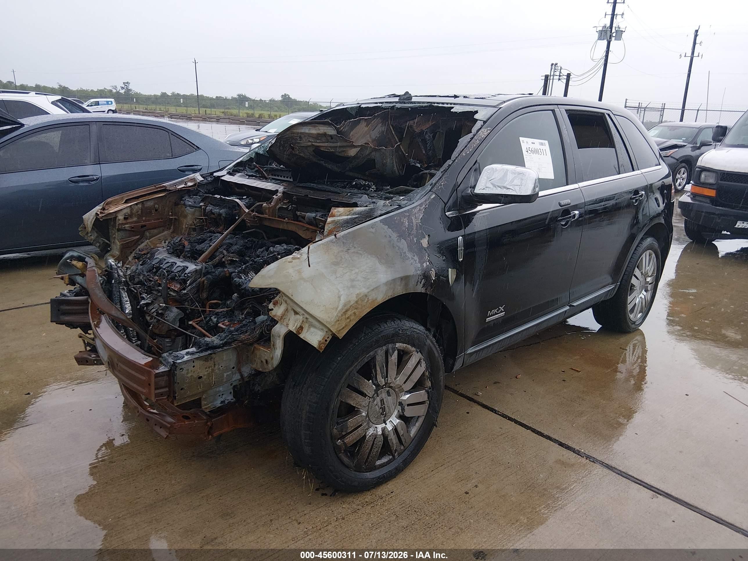 2008 Lincoln Mkx Black vin: 2LMDU68C28BJ34493