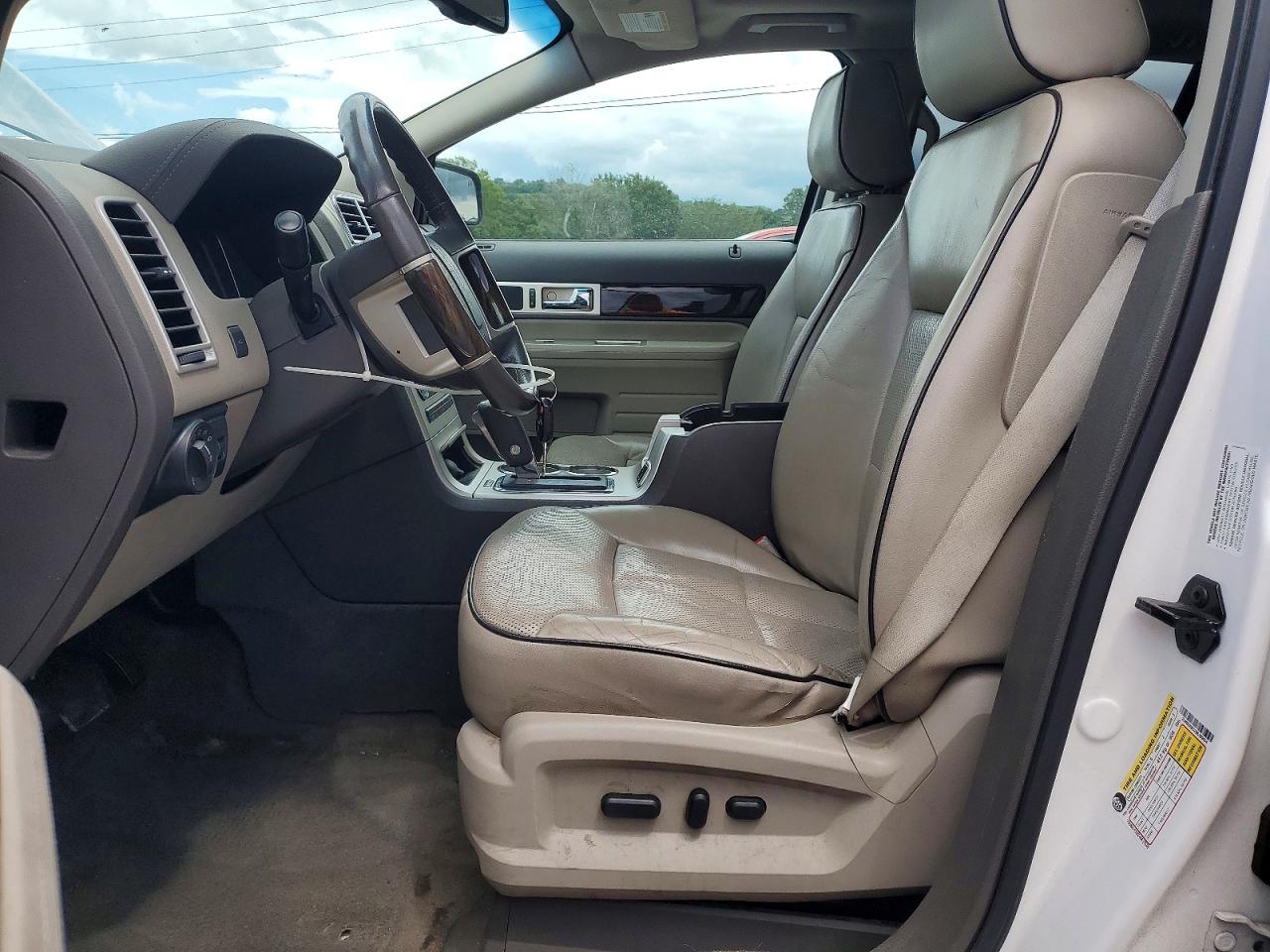 2009 Lincoln Mkx White vin: 2LMDU68C29BJ09434