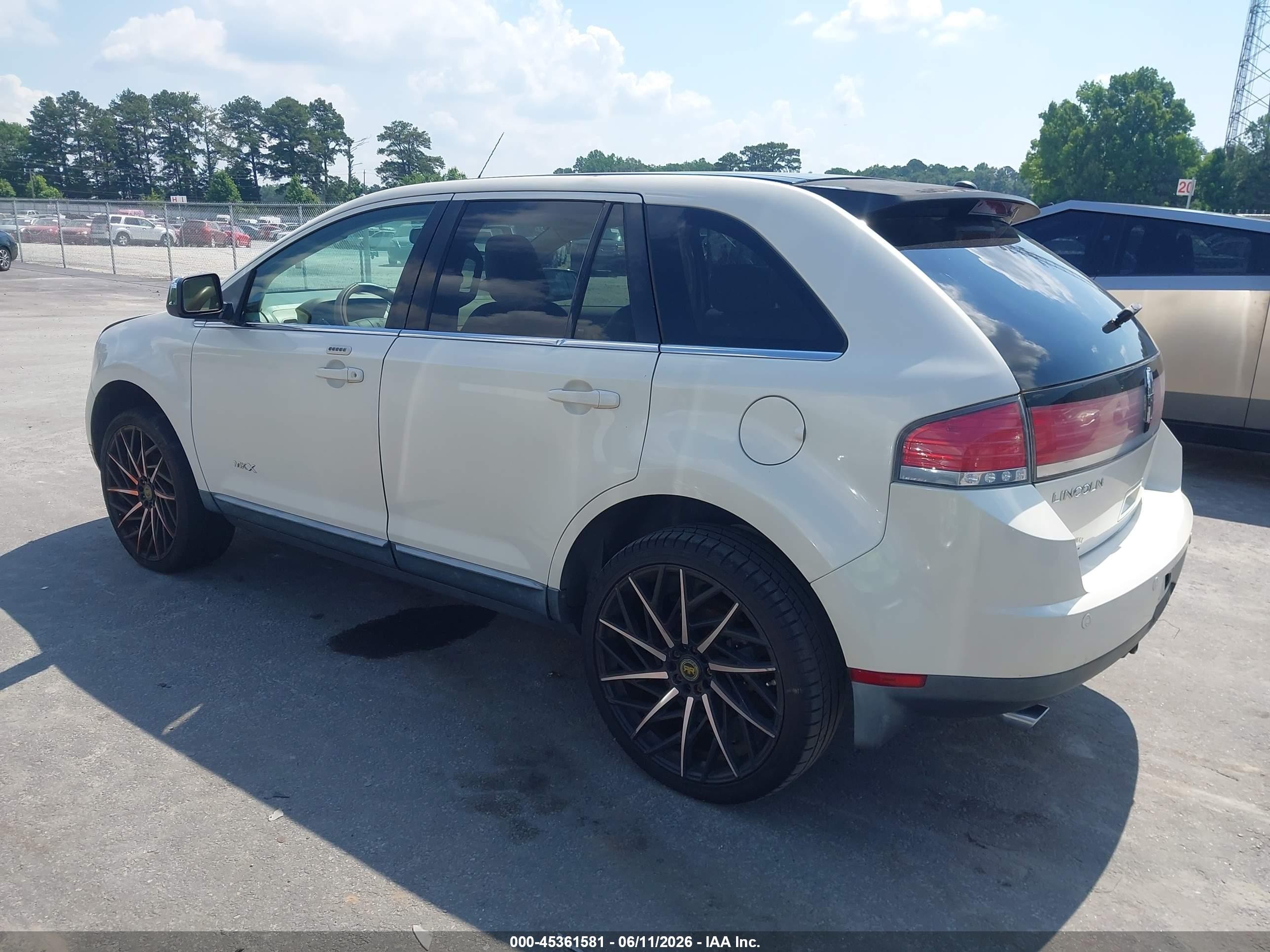2007 Lincoln Mkx   White vin: 2LMDU68C37BJ27289