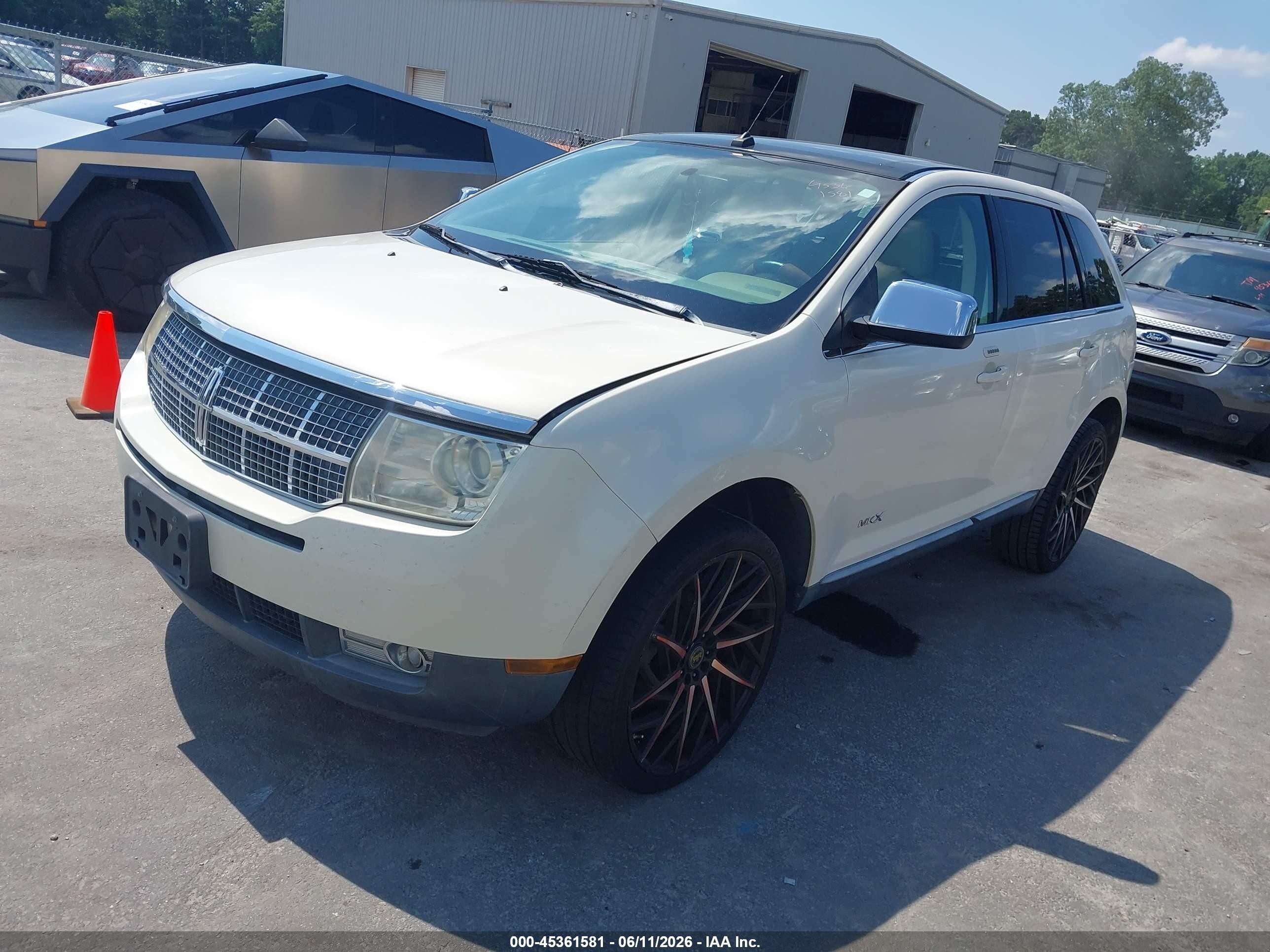 2007 Lincoln Mkx   White vin: 2LMDU68C37BJ27289