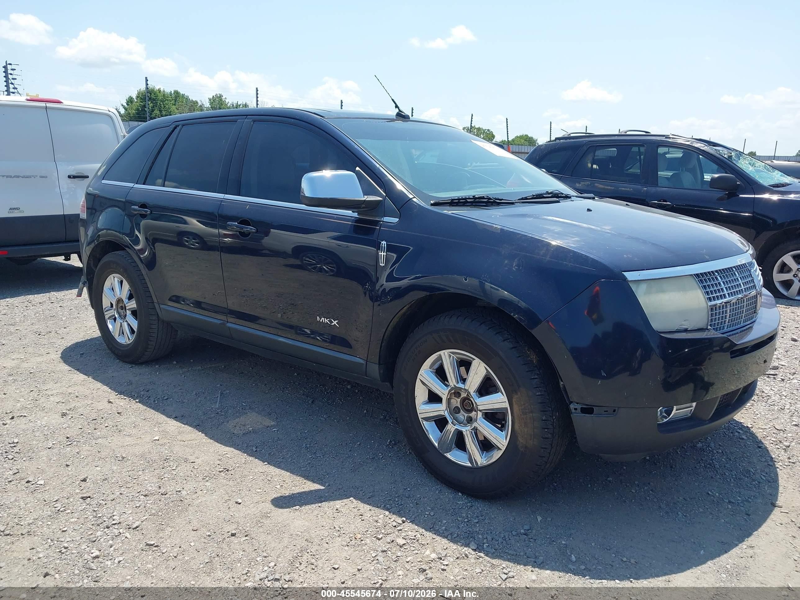 2008 Lincoln Mkx   Blue vin: 2LMDU68C38BJ19615