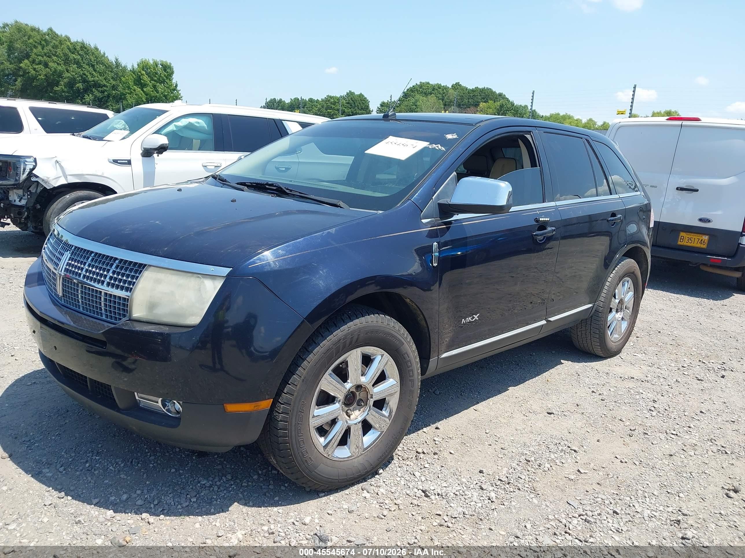 2008 Lincoln Mkx   Синий vin: 2LMDU68C38BJ19615