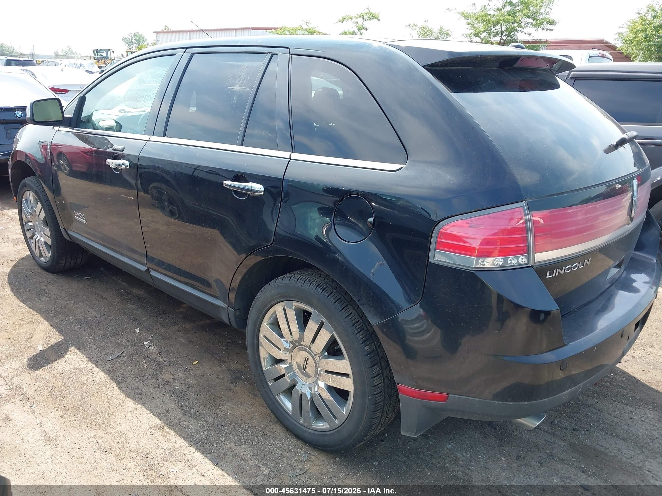 2008 Lincoln Mkx   Синий vin: 2LMDU68C38BJ30890
