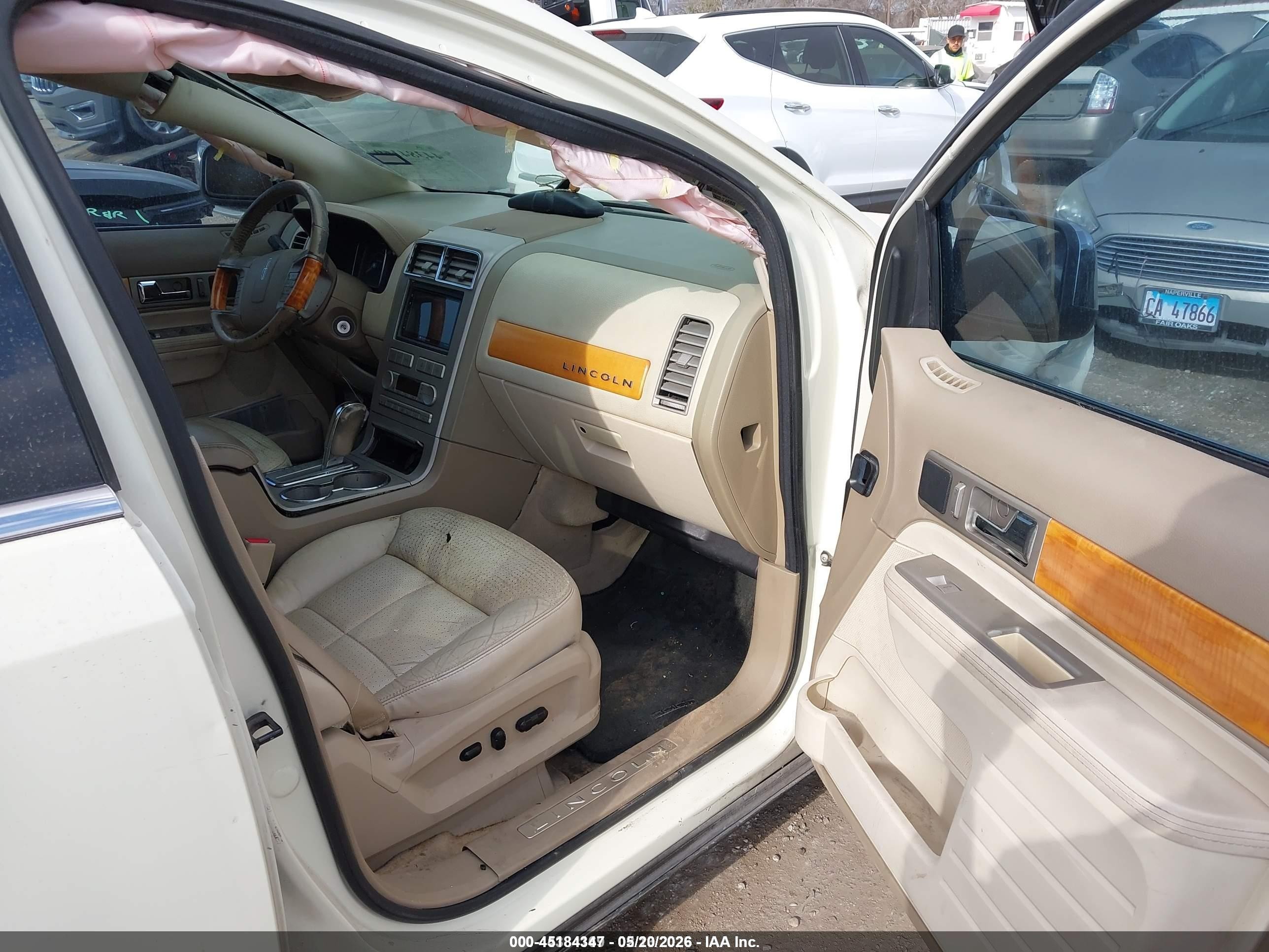 2007 Lincoln Mkx   Cream vin: 2LMDU68C47BJ30590