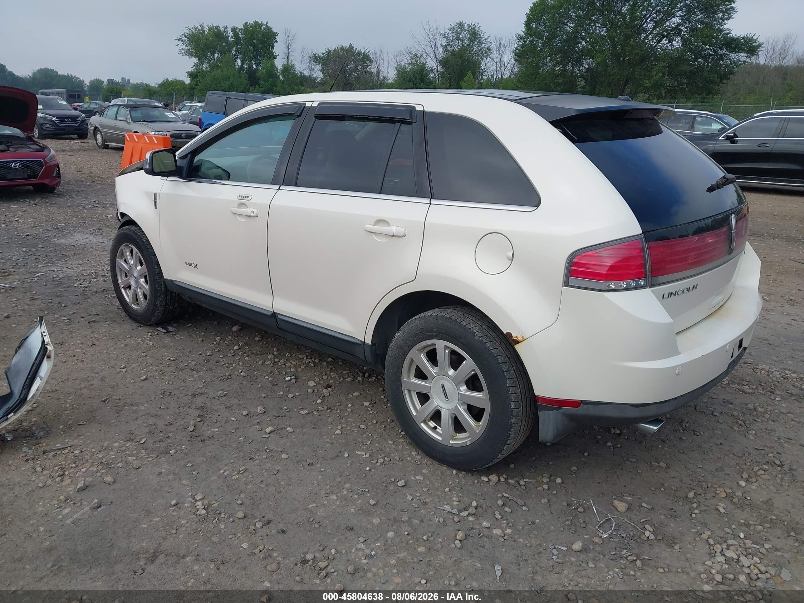 2008 Lincoln Mkx   Beige vin: 2LMDU68C48BJ12740