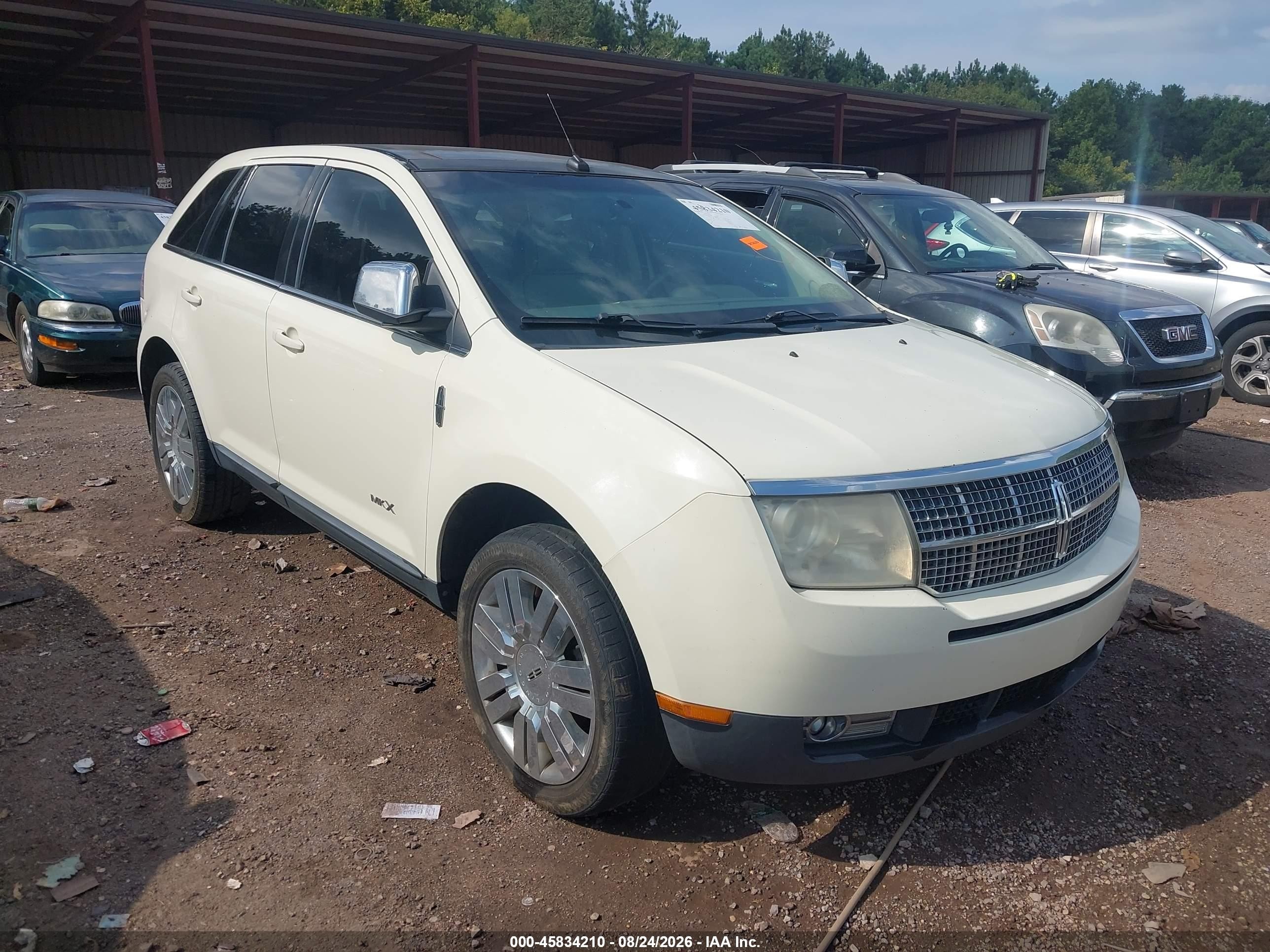 2008 Lincoln Mkx   White vin: 2LMDU68C48BJ29618