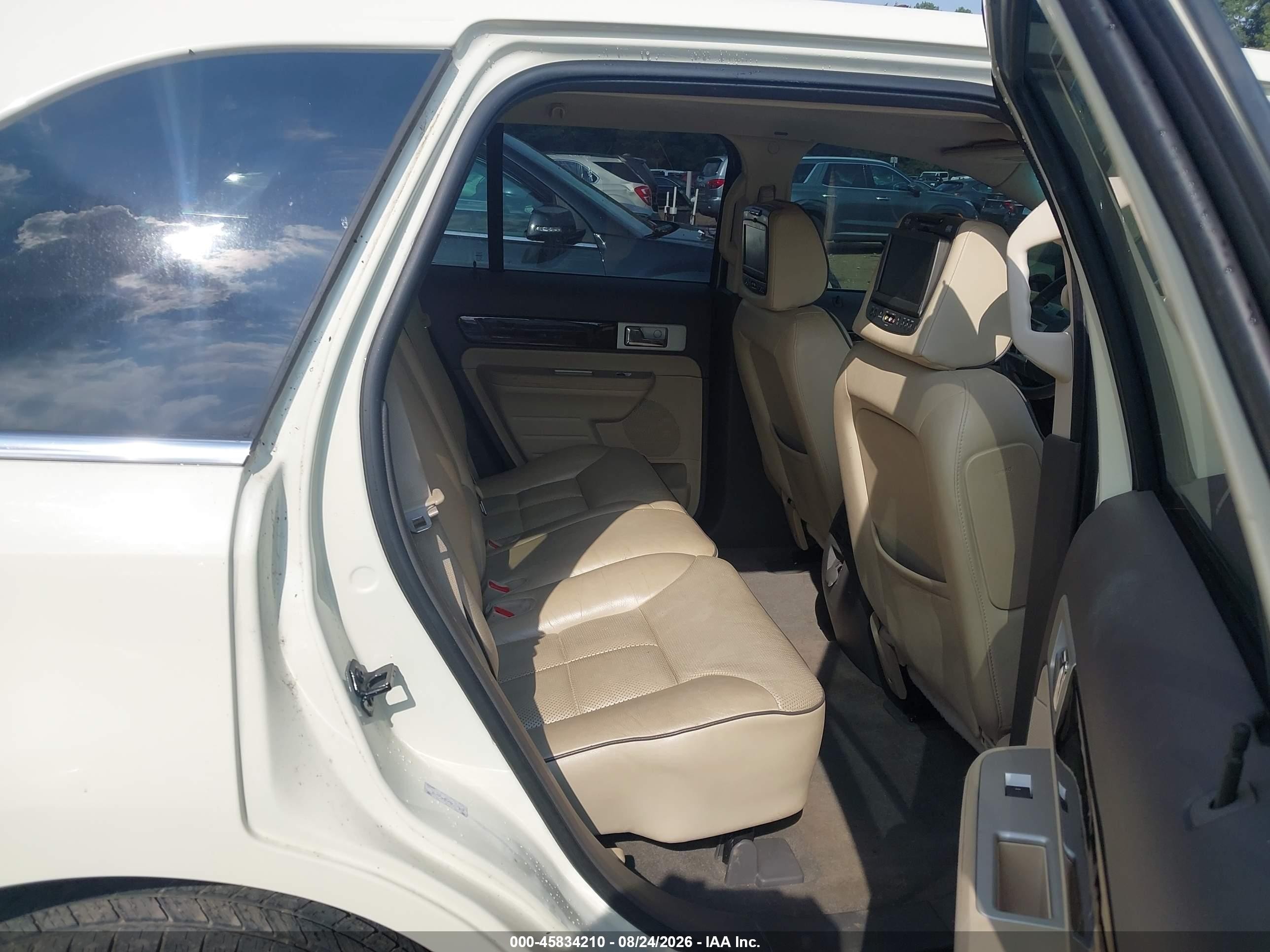 2008 Lincoln Mkx   White vin: 2LMDU68C48BJ29618