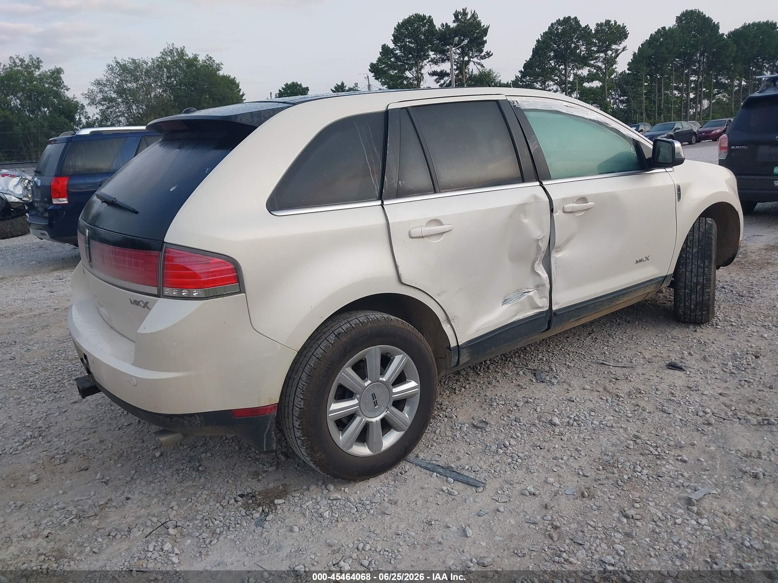 2008 Lincoln Mkx   White vin: 2LMDU68C48BJ37282