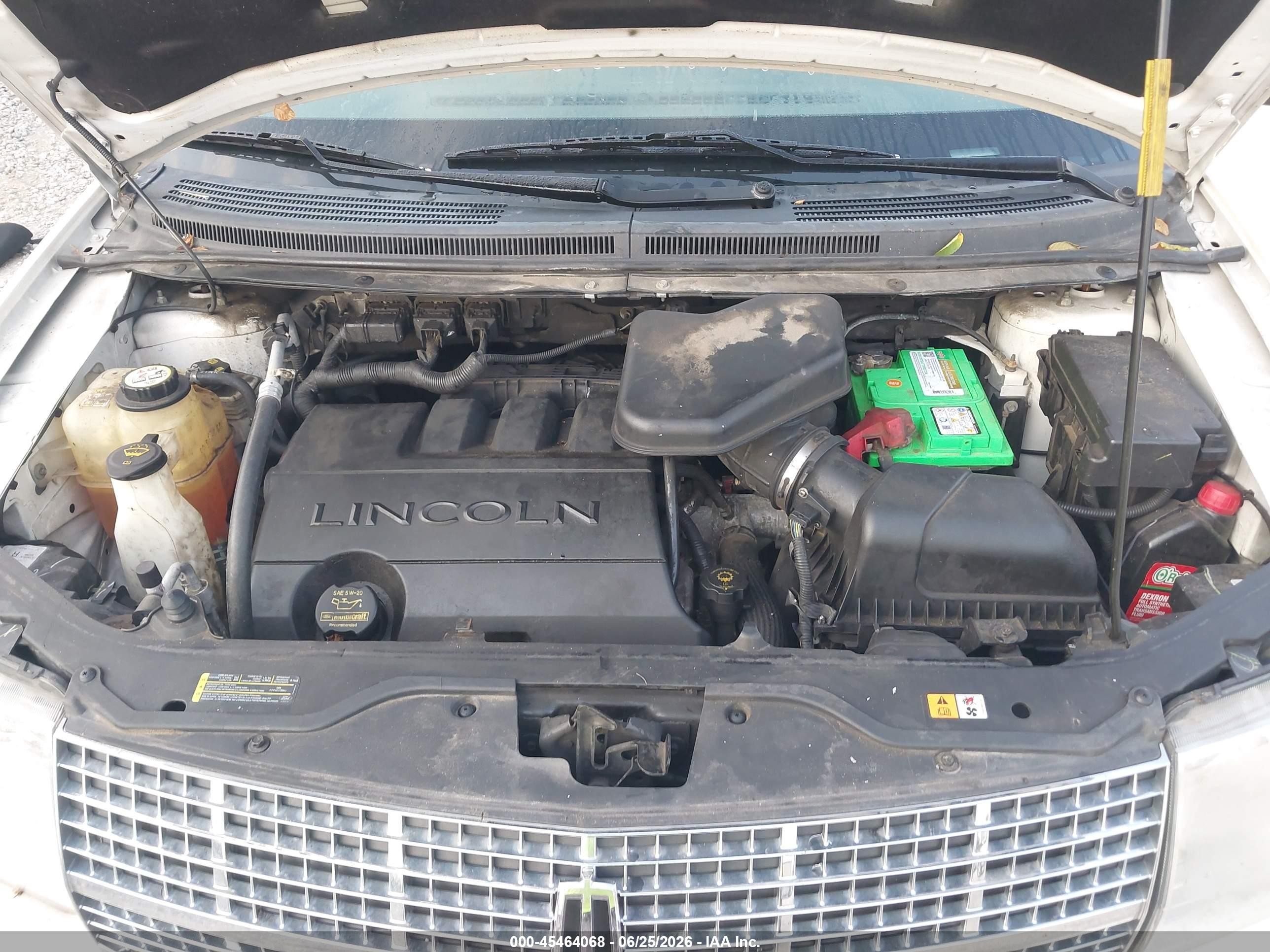 2008 Lincoln Mkx   White vin: 2LMDU68C48BJ37282