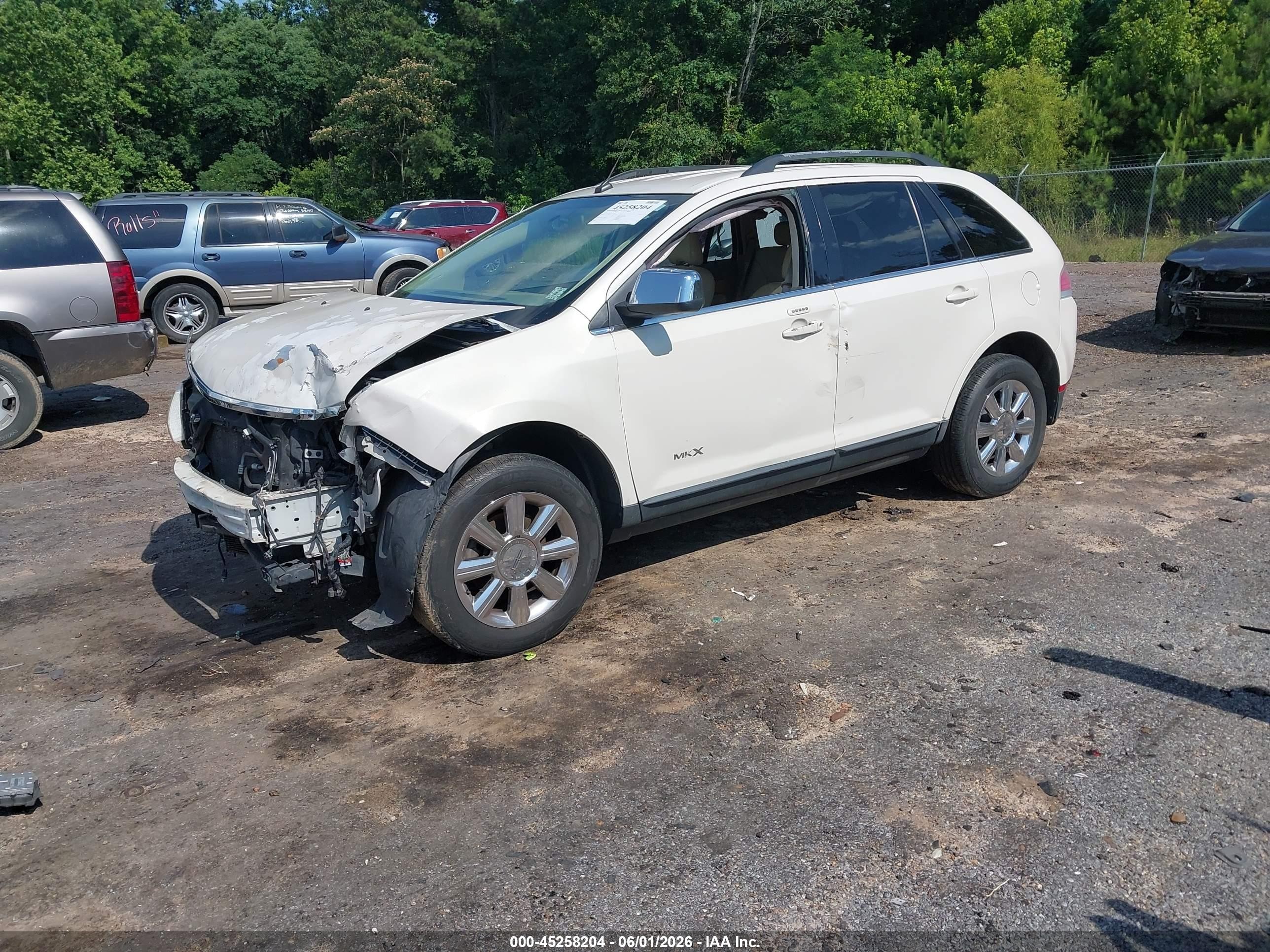 2007 Lincoln Mkx   White vin: 2LMDU68C57BJ07092