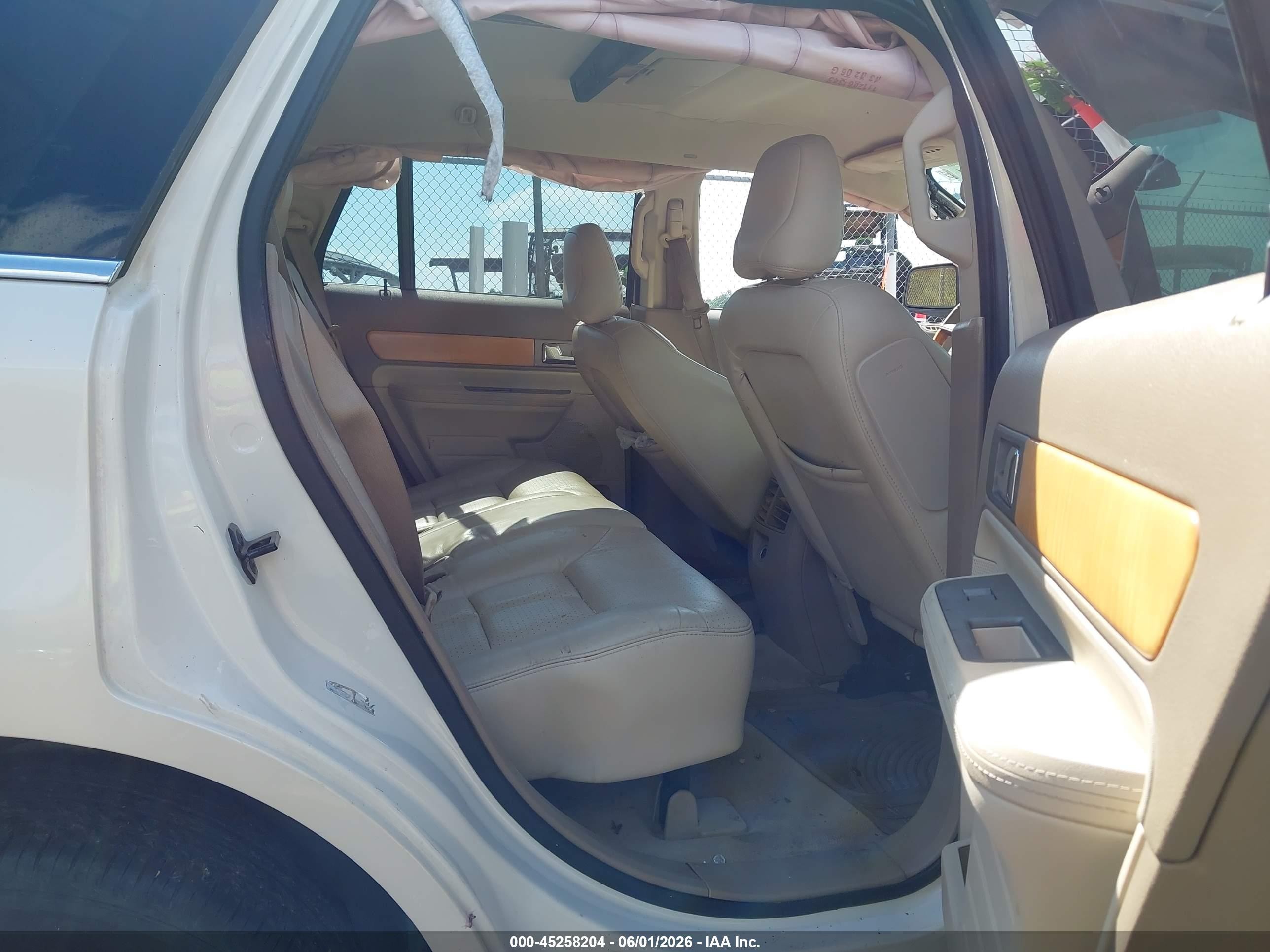 2007 Lincoln Mkx   White vin: 2LMDU68C57BJ07092