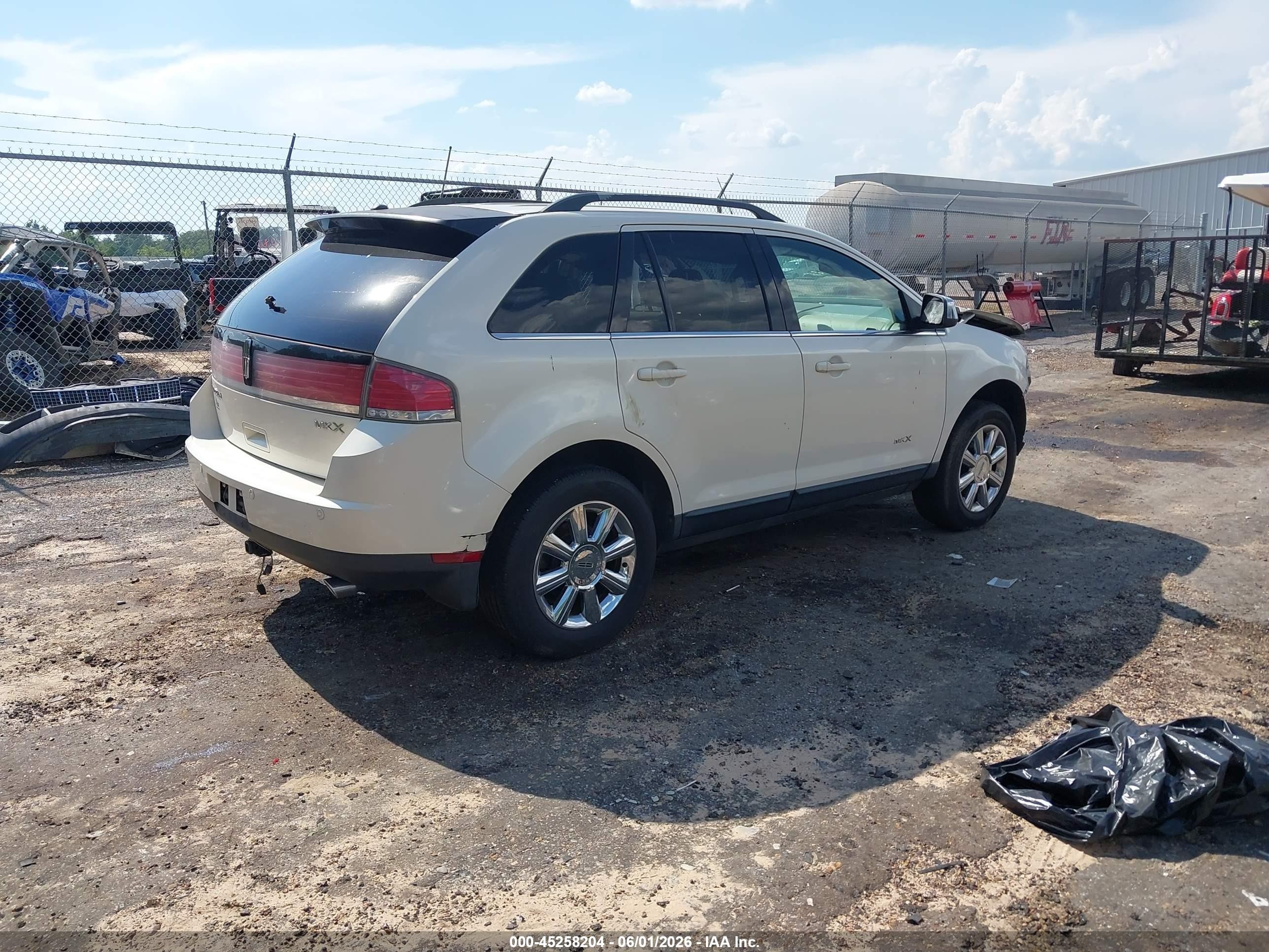 2007 Lincoln Mkx   White vin: 2LMDU68C57BJ07092